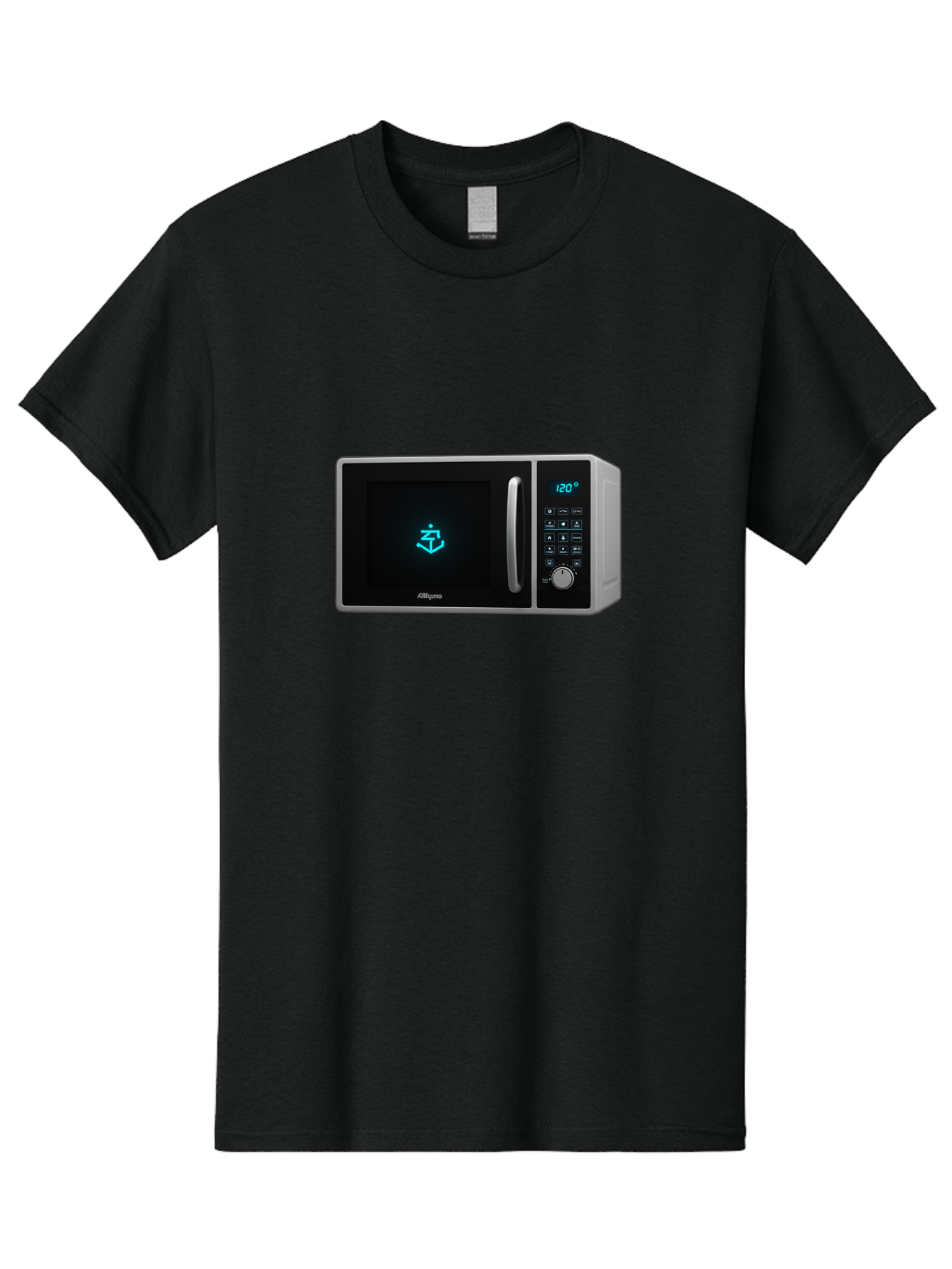 Alligro-Microwave Men'S Graphic Tee, 100% Cotton, Comfortable Casual Summer Wear, Machine Washable, Vintage Camera, Old Camera, Antique Camera, Black Camera, Classic Photography, Photography Equipment, Nostalgic Device, Film Camera, Camera Art Bao046