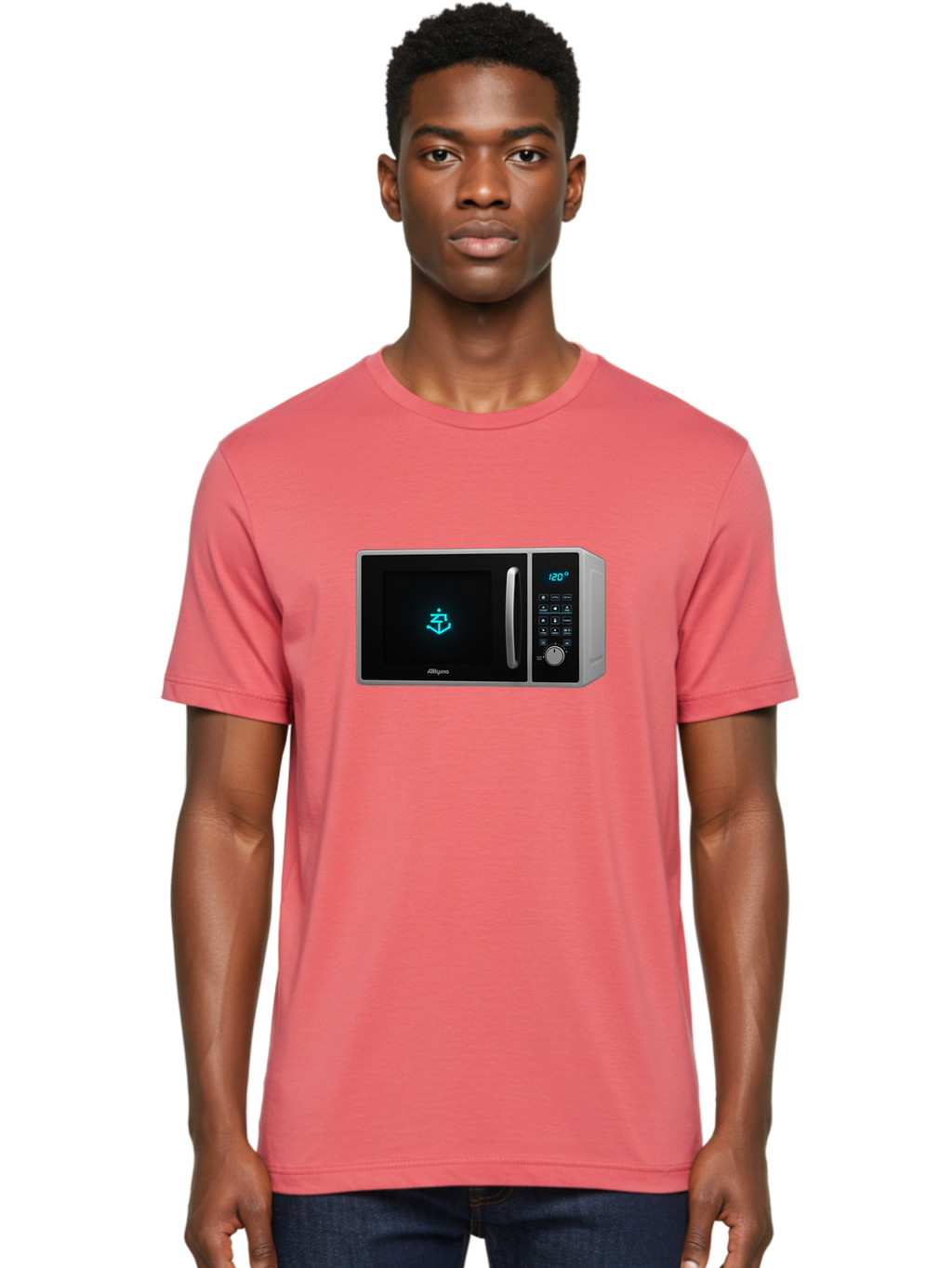 Alligro-Microwave Men'S Graphic Tee, 100% Cotton, Comfortable Casual Summer Wear, Machine Washable, Vintage Camera, Old Camera, Antique Camera, Black Camera, Classic Photography, Photography Equipment, Nostalgic Device, Film Camera, Camera Art Bao046