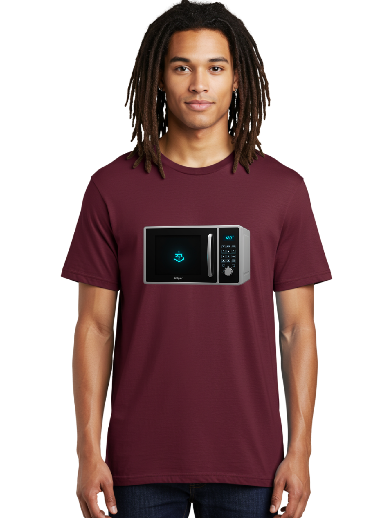 Alligro-Microwave Men'S Graphic Tee, 100% Cotton, Comfortable Casual Summer Wear, Machine Washable, Vintage Camera, Old Camera, Antique Camera, Black Camera, Classic Photography, Photography Equipment, Nostalgic Device, Film Camera, Camera Art Bao046
