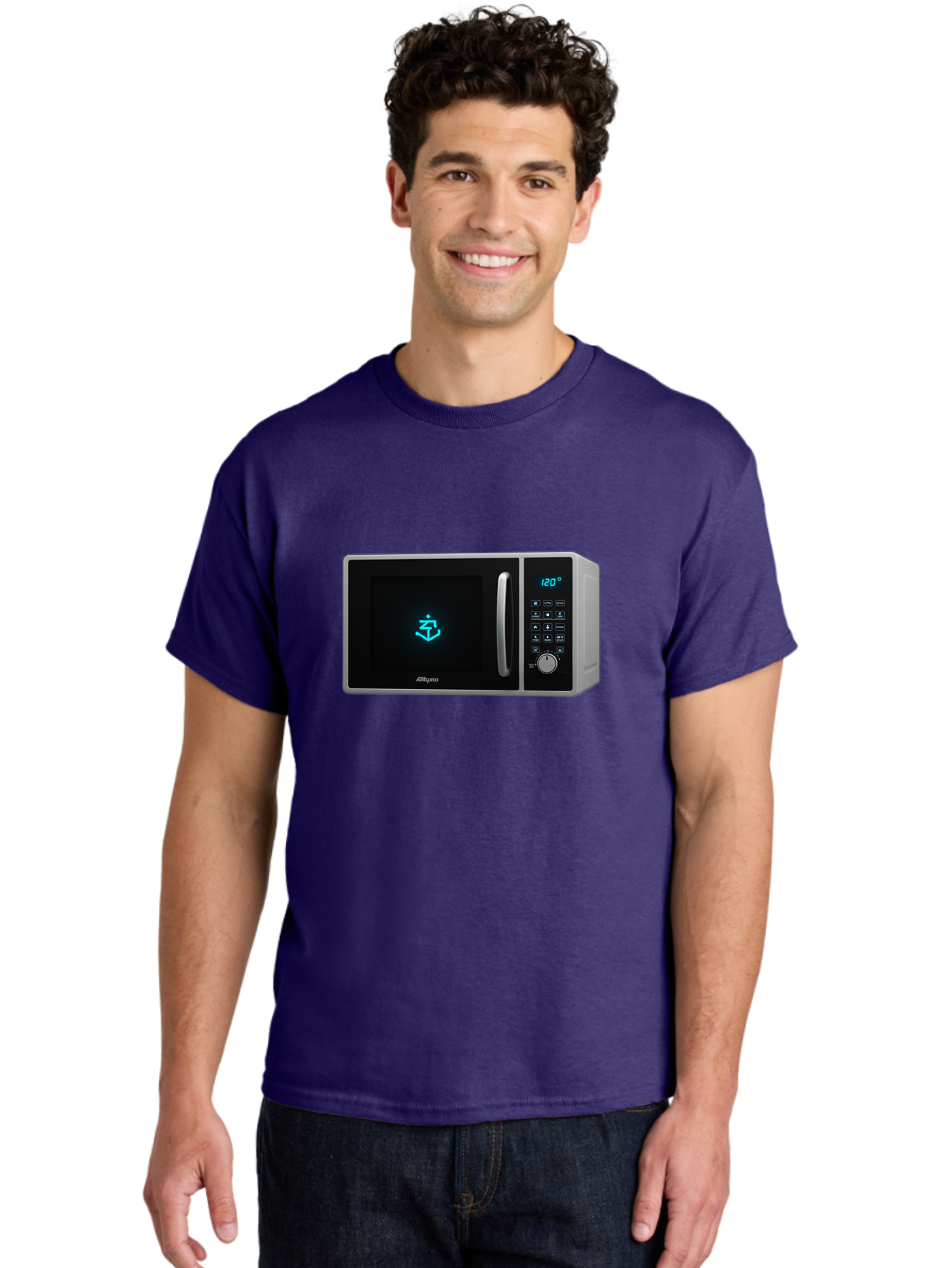 Alligro-Microwave Men'S Graphic Tee, 100% Cotton, Comfortable Casual Summer Wear, Machine Washable, Vintage Camera, Old Camera, Antique Camera, Black Camera, Classic Photography, Photography Equipment, Nostalgic Device, Film Camera, Camera Art Bao046