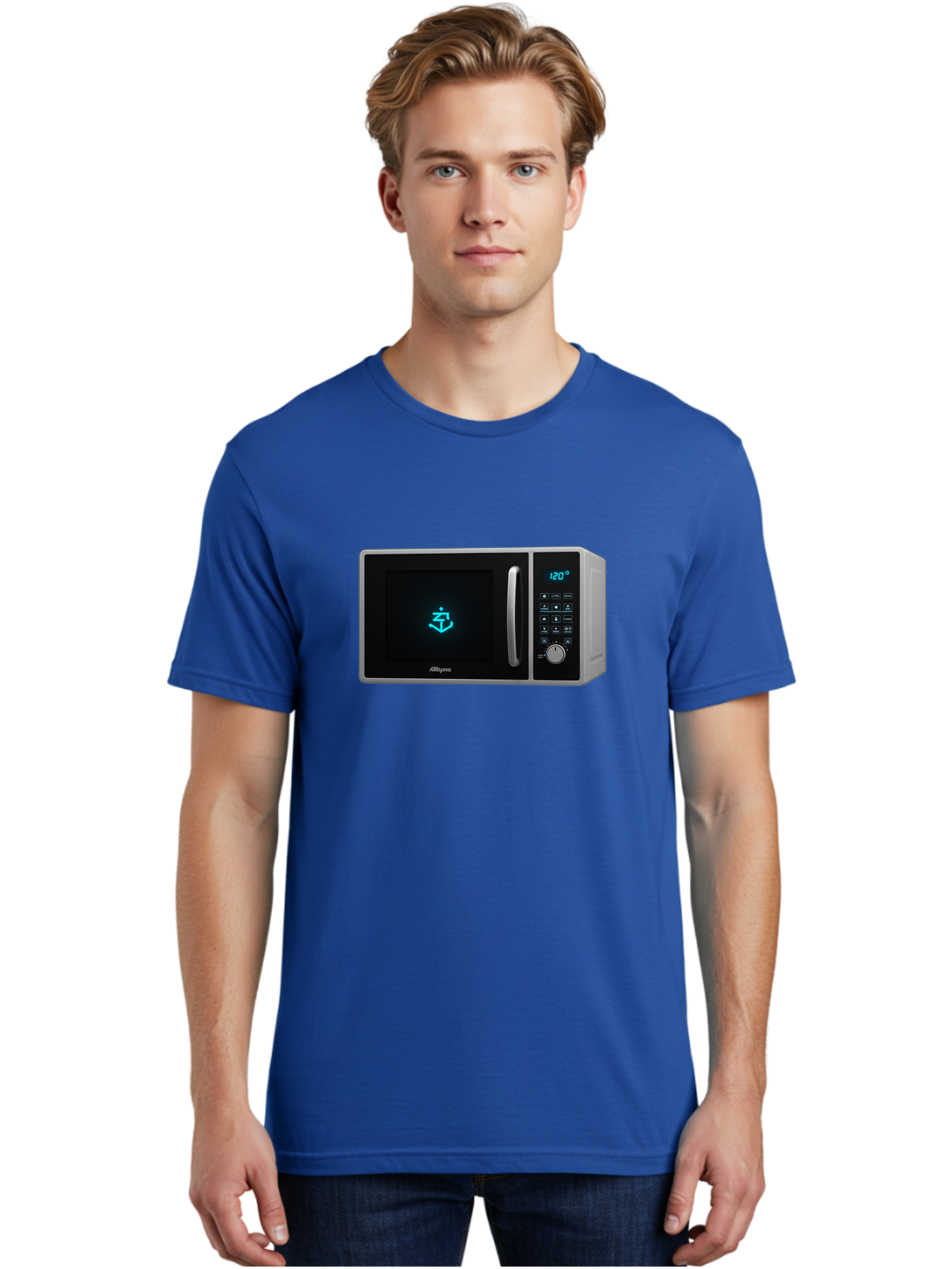 Alligro-Microwave Men'S Graphic Tee, 100% Cotton, Comfortable Casual Summer Wear, Machine Washable, Vintage Camera, Old Camera, Antique Camera, Black Camera, Classic Photography, Photography Equipment, Nostalgic Device, Film Camera, Camera Art Bao046