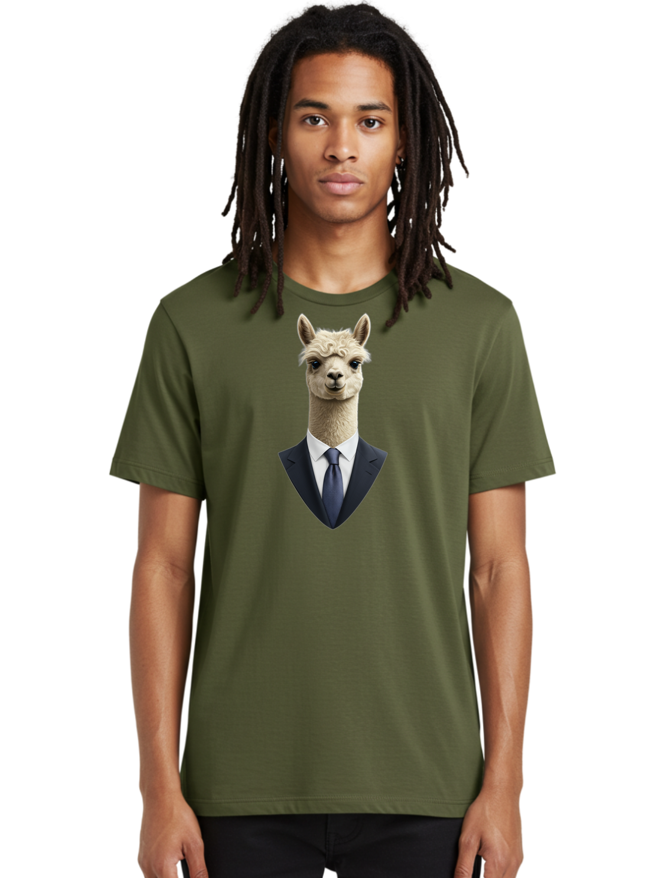 Alpaca-In-Suit Men'S Graphic Tee, 100% Cotton, Comfortable Casual Summer Wear, Machine Washable, Vintage Camera, Old Camera, Antique Camera, Black Camera, Classic Photography, Photography Equipment, Nostalgic Device, Film Camera, Camera Art Bao048
