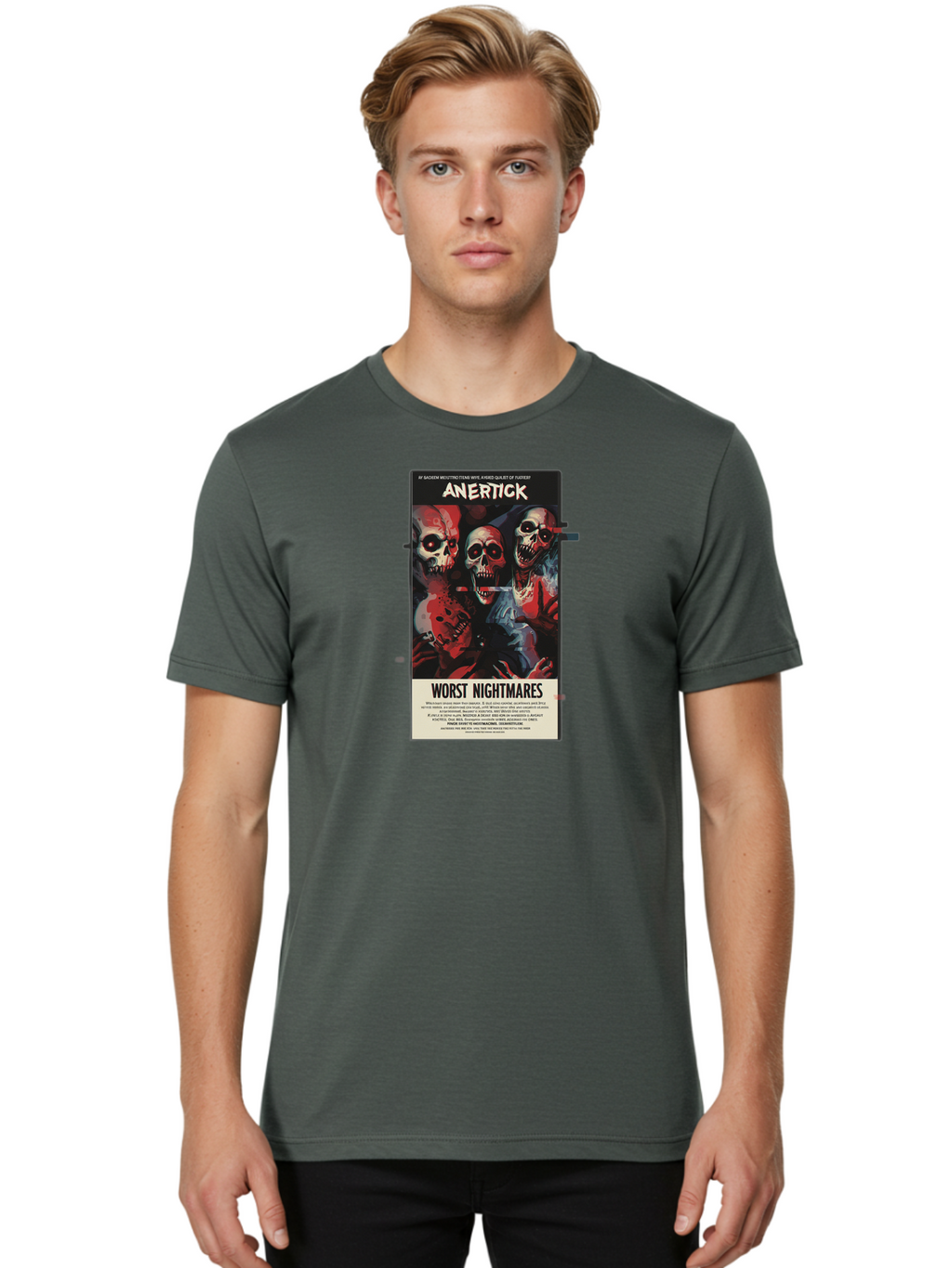 Anertick-Worst-Nightmares Men'S Graphic Tee, 100% Cotton, Comfortable Casual Summer Wear, Machine Washable, Vintage Camera, Old Camera, Antique Camera, Black Camera, Classic Photography, Photography Equipment, Nostalgic Device, Film Camera, Bao050