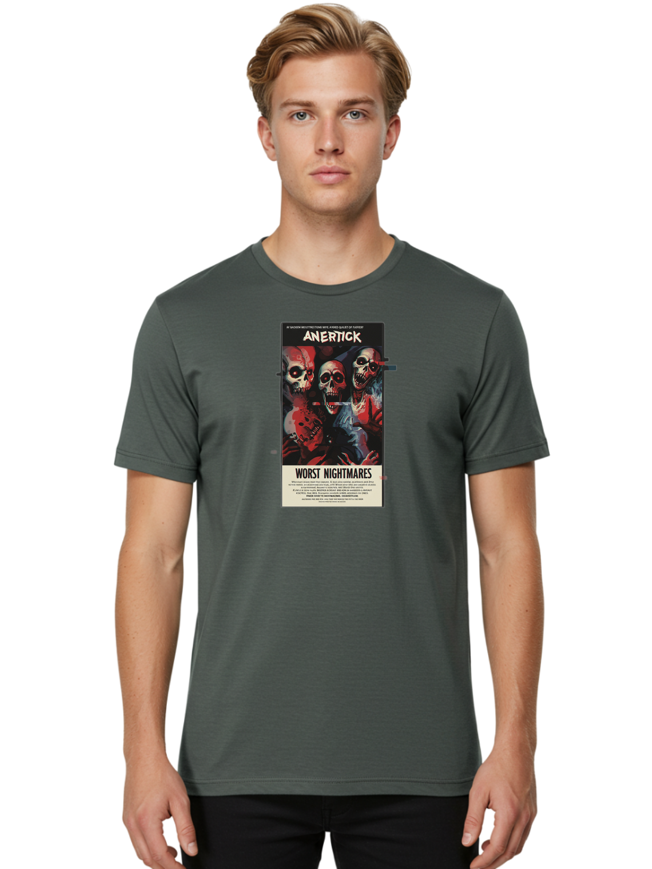 Anertick-Worst-Nightmares Men'S Graphic Tee, 100% Cotton, Comfortable Casual Summer Wear, Machine Washable, Vintage Camera, Old Camera, Antique Camera, Black Camera, Classic Photography, Photography Equipment, Nostalgic Device, Film Camera, Bao050