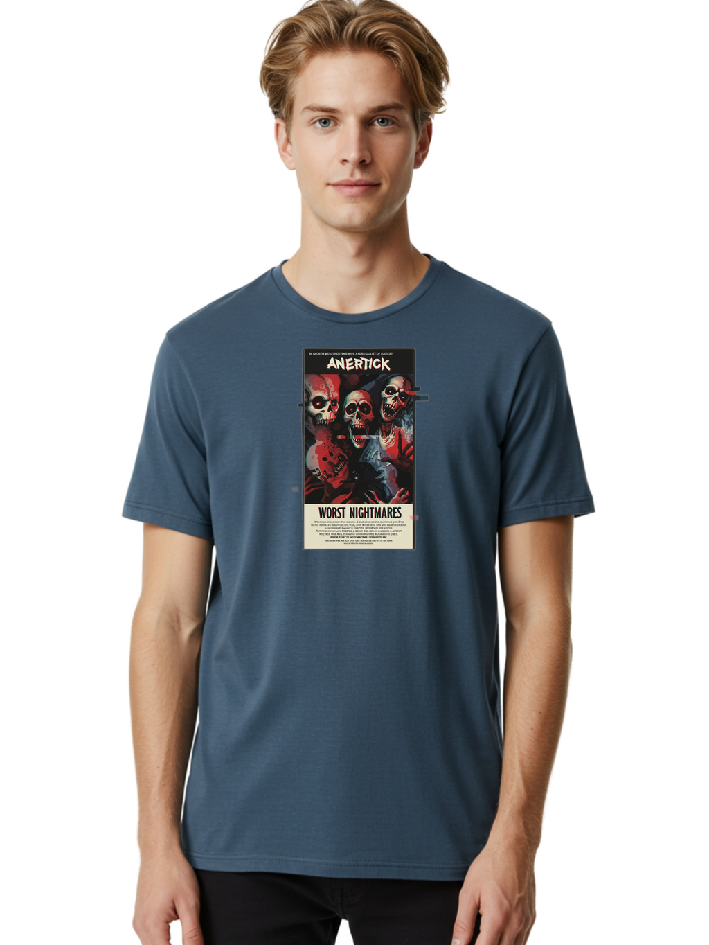 Anertick-Worst-Nightmares Men'S Graphic Tee, 100% Cotton, Comfortable Casual Summer Wear, Machine Washable, Vintage Camera, Old Camera, Antique Camera, Black Camera, Classic Photography, Photography Equipment, Nostalgic Device, Film Camera, Bao050