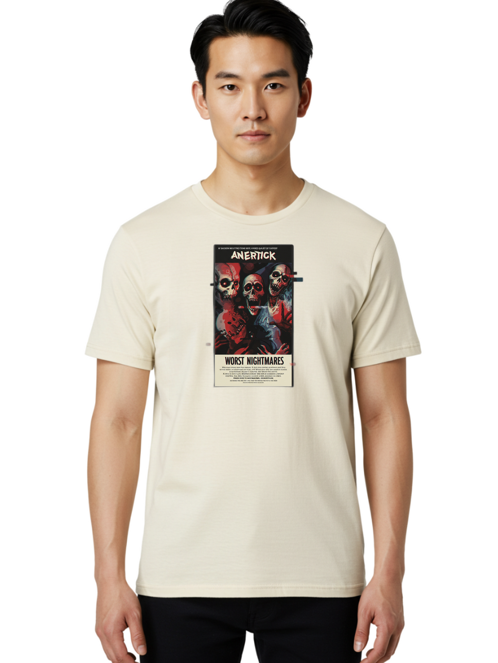 Anertick-Worst-Nightmares Men'S Graphic Tee, 100% Cotton, Comfortable Casual Summer Wear, Machine Washable, Vintage Camera, Old Camera, Antique Camera, Black Camera, Classic Photography, Photography Equipment, Nostalgic Device, Film Camera, Bao050