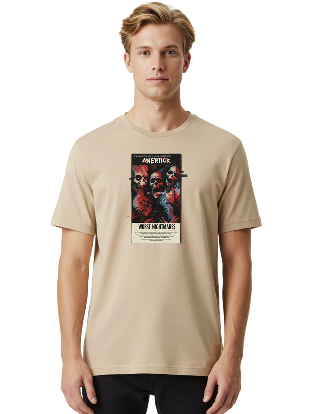 Anertick-Worst-Nightmares Men'S Graphic Tee, 100% Cotton, Comfortable Casual Summer Wear, Machine Washable, Vintage Camera, Old Camera, Antique Camera, Black Camera, Classic Photography, Photography Equipment, Nostalgic Device, Film Camera, Bao050