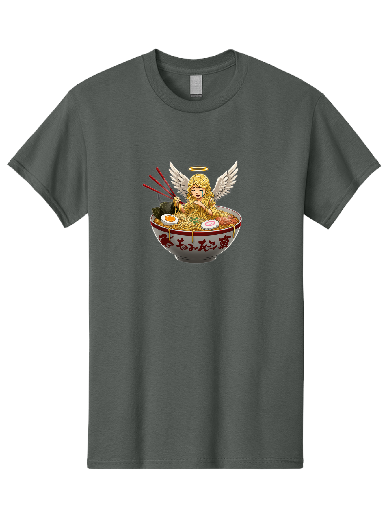 Angel-Eating-Ramen-1 Men'S Graphic Tee, 100% Cotton, Comfortable Casual Summer Wear, Machine Washable, Vintage Camera, Old Camera, Antique Camera, Black Camera, Classic Photography, Photography Equipment, Nostalgic Device, Film Camera, Bao052