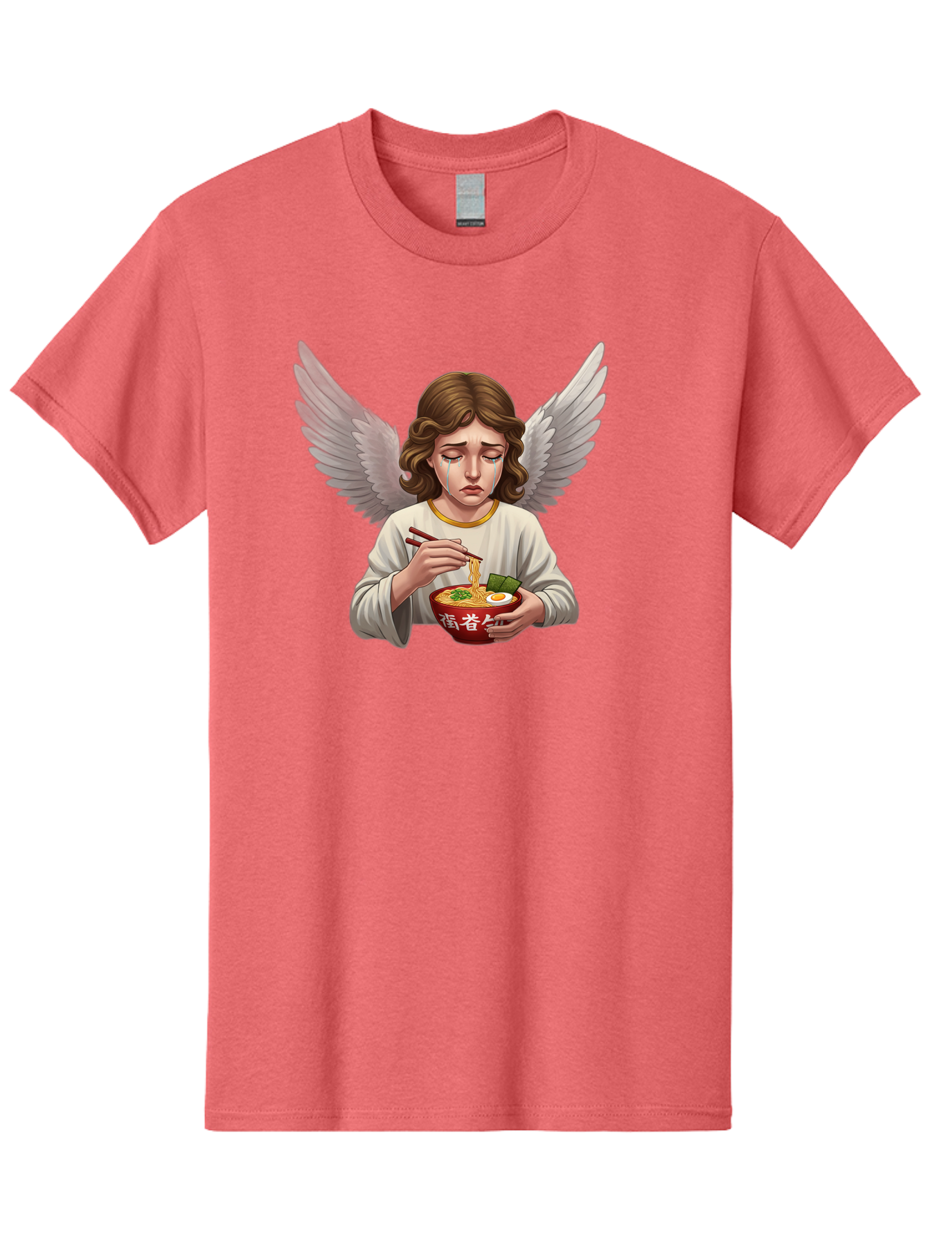 Angel-Eating-Ramen-2 Men'S Graphic Tee, 100% Cotton, Comfortable Casual Summer Wear, Machine Washable, Vintage Camera, Old Camera, Antique Camera, Black Camera, Classic Photography, Photography Equipment, Nostalgic Device, Film Camera, Bao053