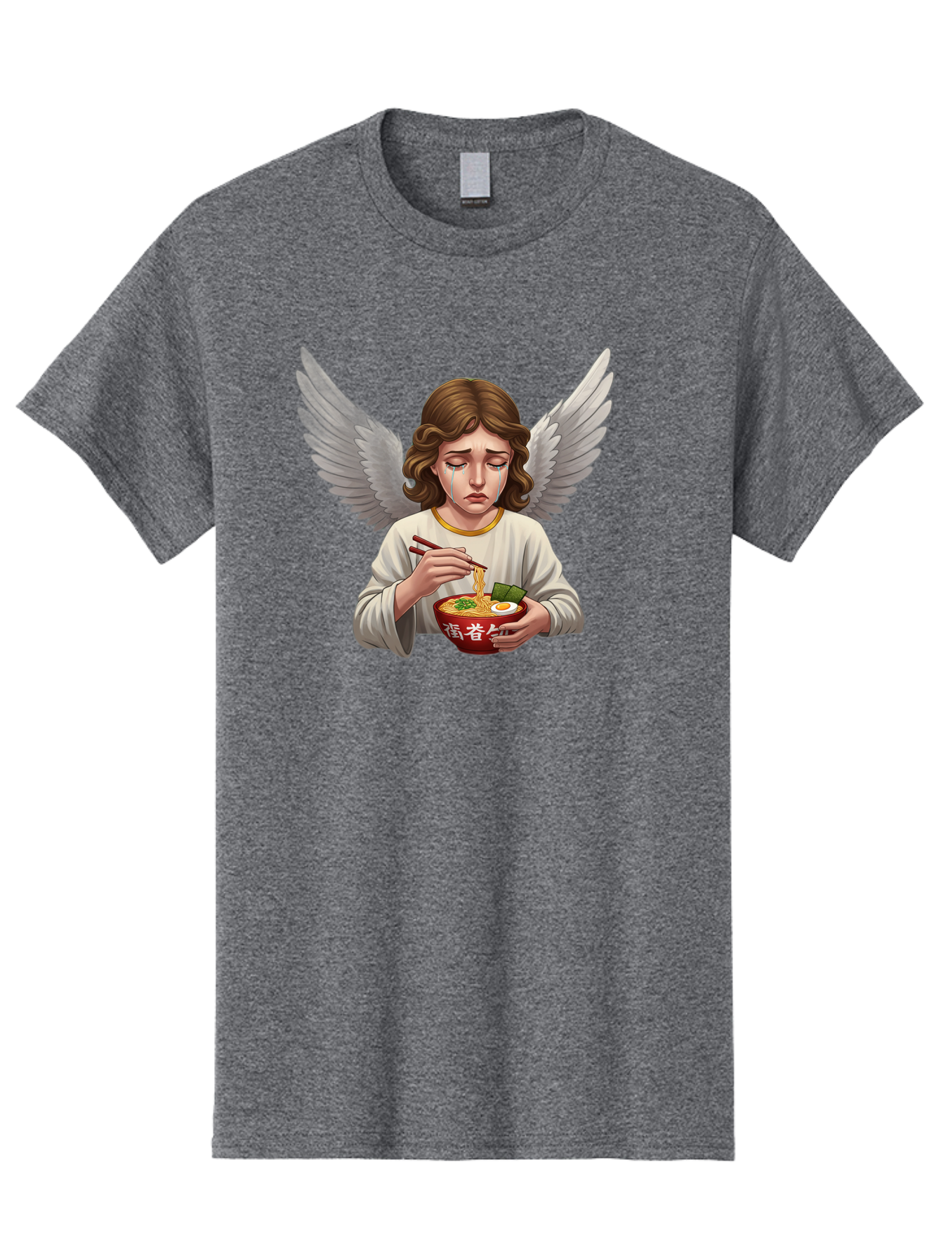 Angel-Eating-Ramen-2 Men'S Graphic Tee, 100% Cotton, Comfortable Casual Summer Wear, Machine Washable, Vintage Camera, Old Camera, Antique Camera, Black Camera, Classic Photography, Photography Equipment, Nostalgic Device, Film Camera, Bao053