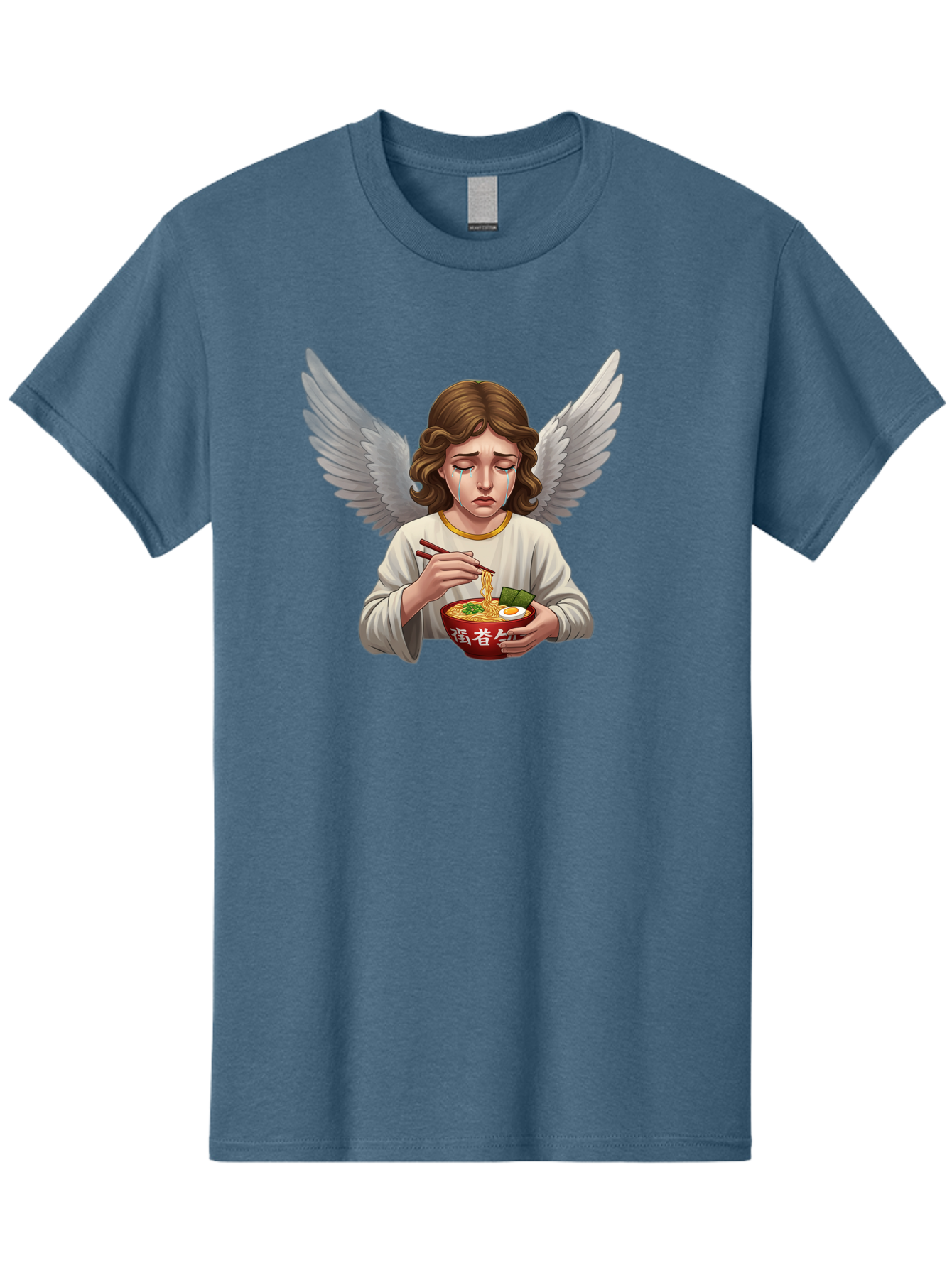 Angel-Eating-Ramen-2 Men'S Graphic Tee, 100% Cotton, Comfortable Casual Summer Wear, Machine Washable, Vintage Camera, Old Camera, Antique Camera, Black Camera, Classic Photography, Photography Equipment, Nostalgic Device, Film Camera, Bao053