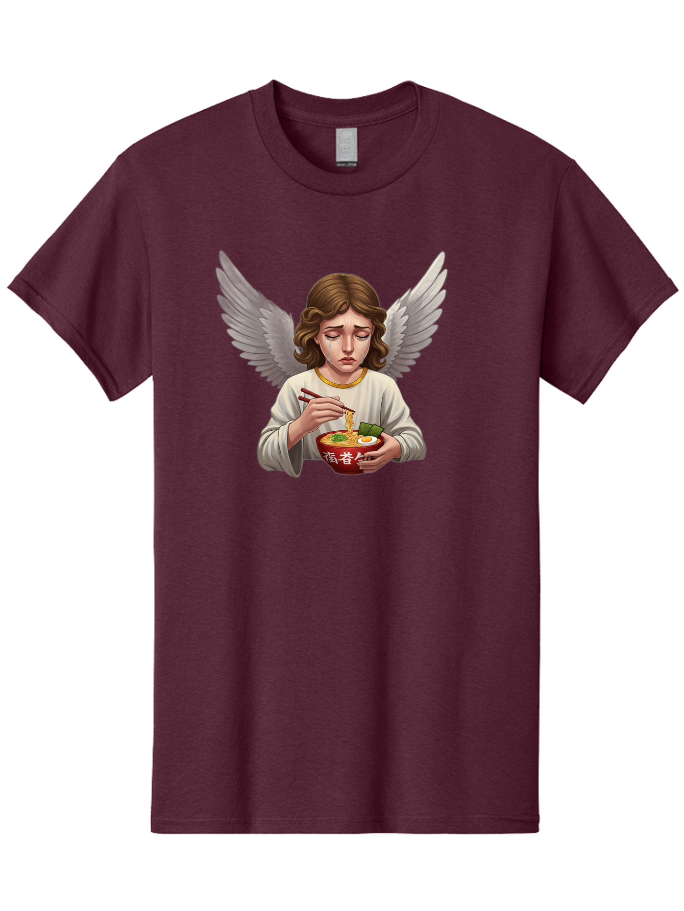 Angel-Eating-Ramen-2 Men'S Graphic Tee, 100% Cotton, Comfortable Casual Summer Wear, Machine Washable, Vintage Camera, Old Camera, Antique Camera, Black Camera, Classic Photography, Photography Equipment, Nostalgic Device, Film Camera, Bao053