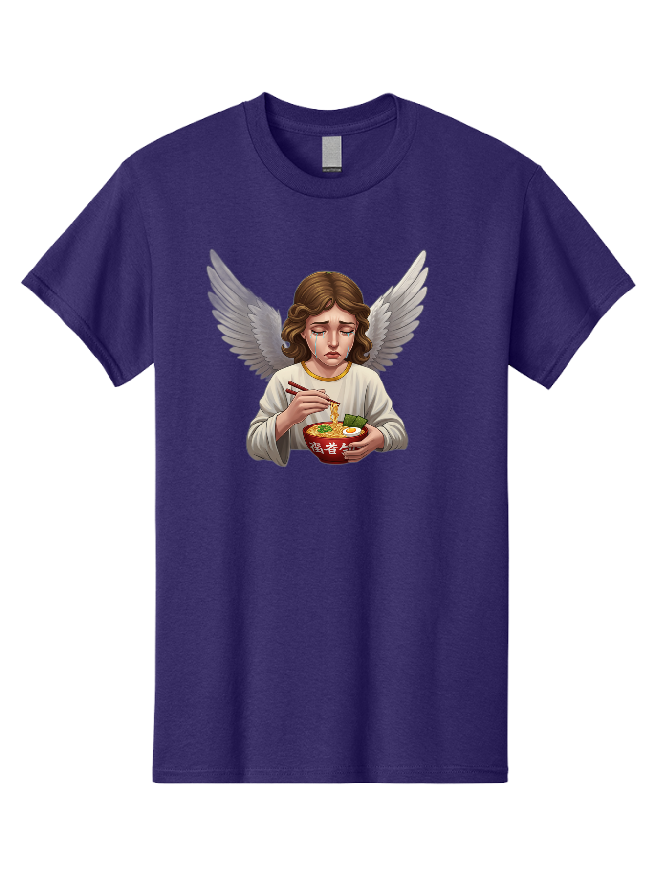 Angel-Eating-Ramen-2 Men'S Graphic Tee, 100% Cotton, Comfortable Casual Summer Wear, Machine Washable, Vintage Camera, Old Camera, Antique Camera, Black Camera, Classic Photography, Photography Equipment, Nostalgic Device, Film Camera, Bao053