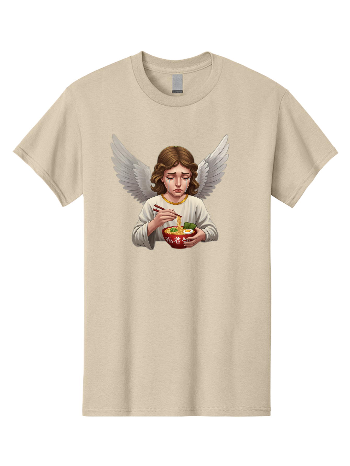 Angel-Eating-Ramen-2 Men'S Graphic Tee, 100% Cotton, Comfortable Casual Summer Wear, Machine Washable, Vintage Camera, Old Camera, Antique Camera, Black Camera, Classic Photography, Photography Equipment, Nostalgic Device, Film Camera, Bao053