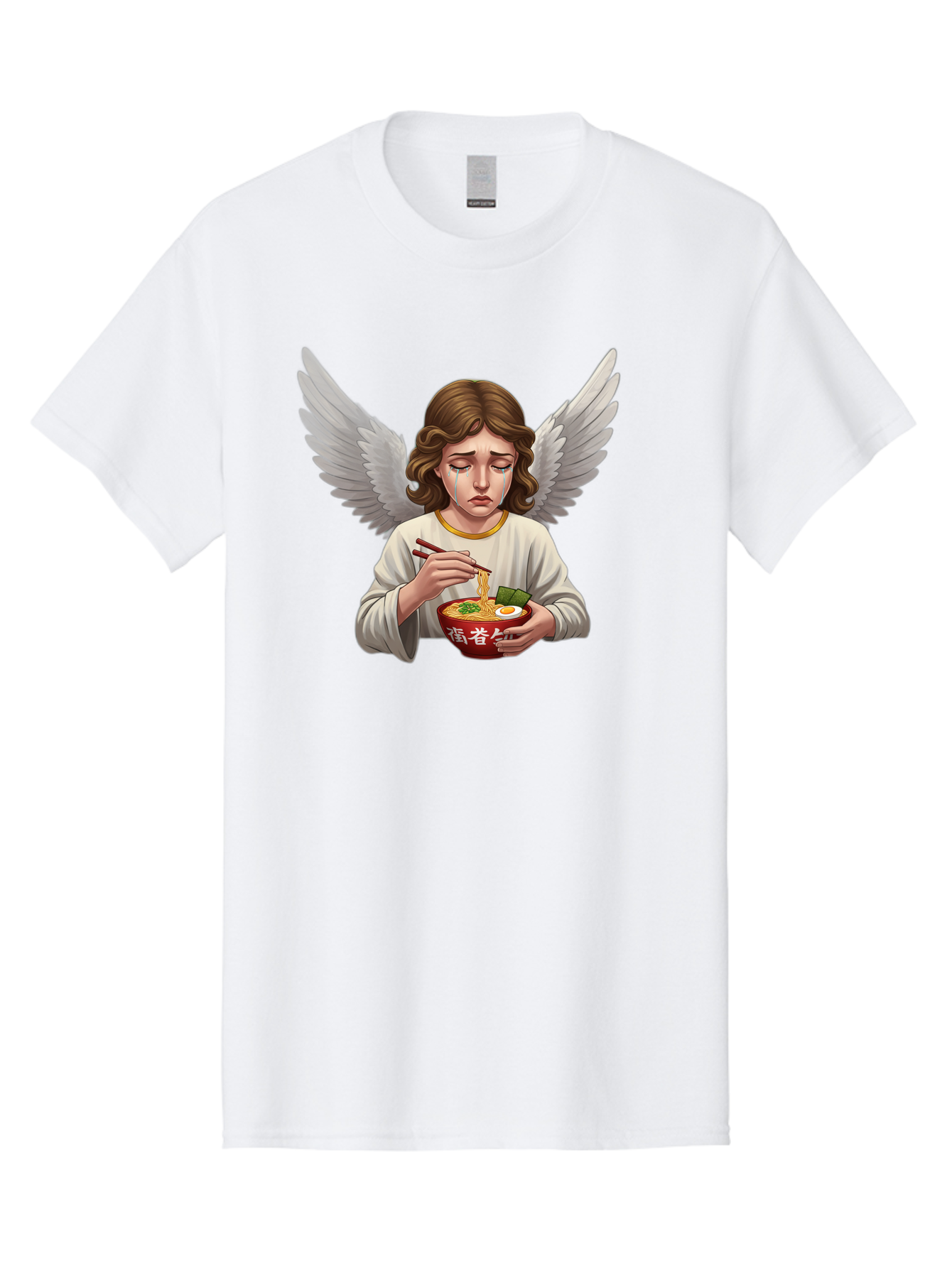 Angel-Eating-Ramen-2 Men'S Graphic Tee, 100% Cotton, Comfortable Casual Summer Wear, Machine Washable, Vintage Camera, Old Camera, Antique Camera, Black Camera, Classic Photography, Photography Equipment, Nostalgic Device, Film Camera, Bao053