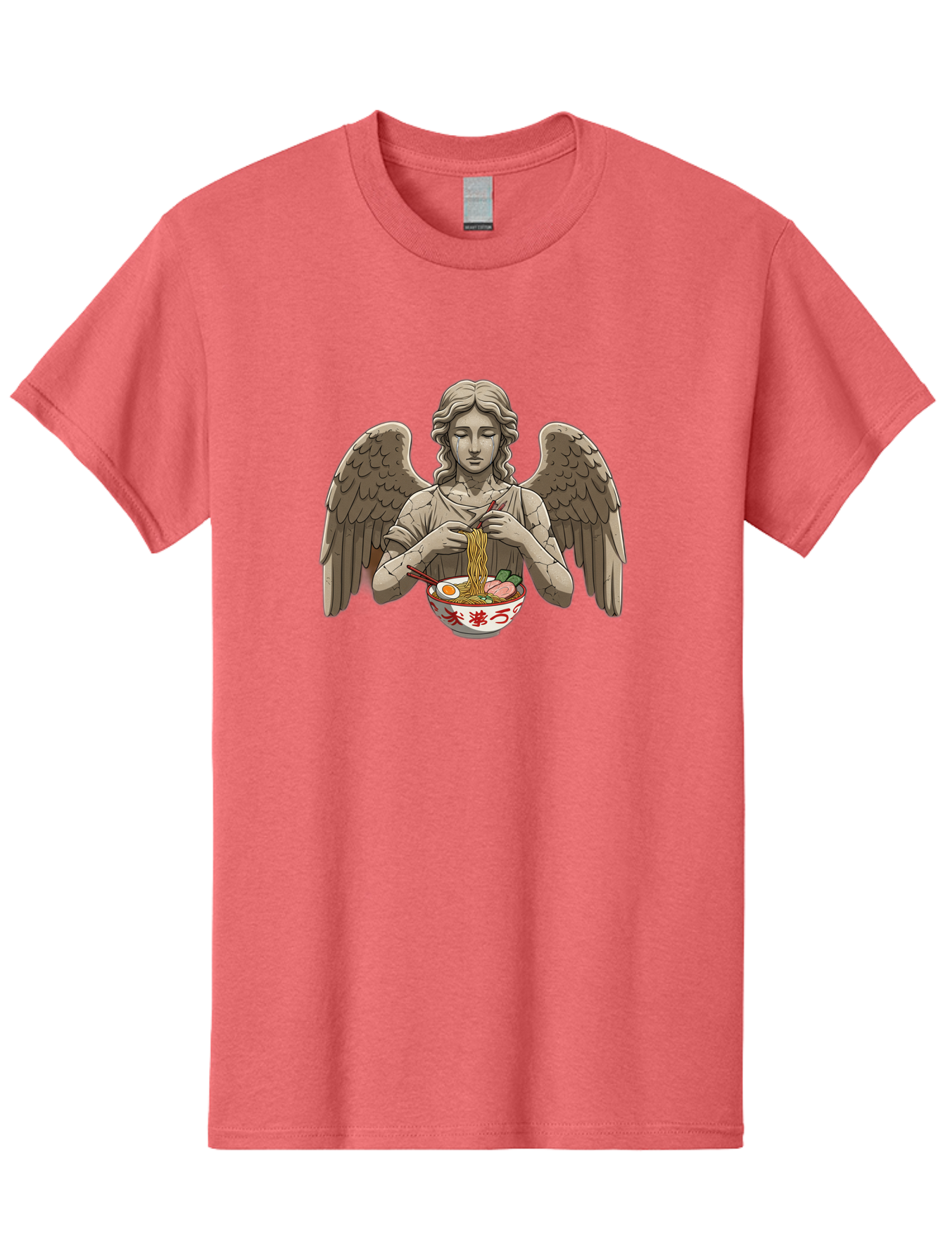 Angel-Eating-Ramen-3 Men'S Graphic Tee, 100% Cotton, Comfortable Casual Summer Wear, Machine Washable, Vintage Camera, Old Camera, Antique Camera, Black Camera, Classic Photography, Photography Equipment, Nostalgic Device, Film Camera, Bao054