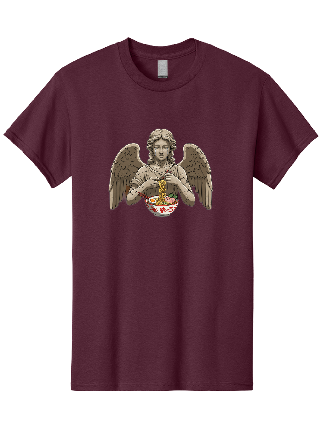 Angel-Eating-Ramen-3 Men'S Graphic Tee, 100% Cotton, Comfortable Casual Summer Wear, Machine Washable, Vintage Camera, Old Camera, Antique Camera, Black Camera, Classic Photography, Photography Equipment, Nostalgic Device, Film Camera, Bao054