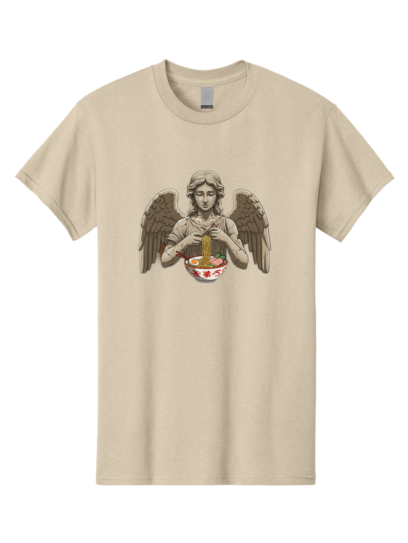 Angel-Eating-Ramen-3 Men'S Graphic Tee, 100% Cotton, Comfortable Casual Summer Wear, Machine Washable, Vintage Camera, Old Camera, Antique Camera, Black Camera, Classic Photography, Photography Equipment, Nostalgic Device, Film Camera, Bao054