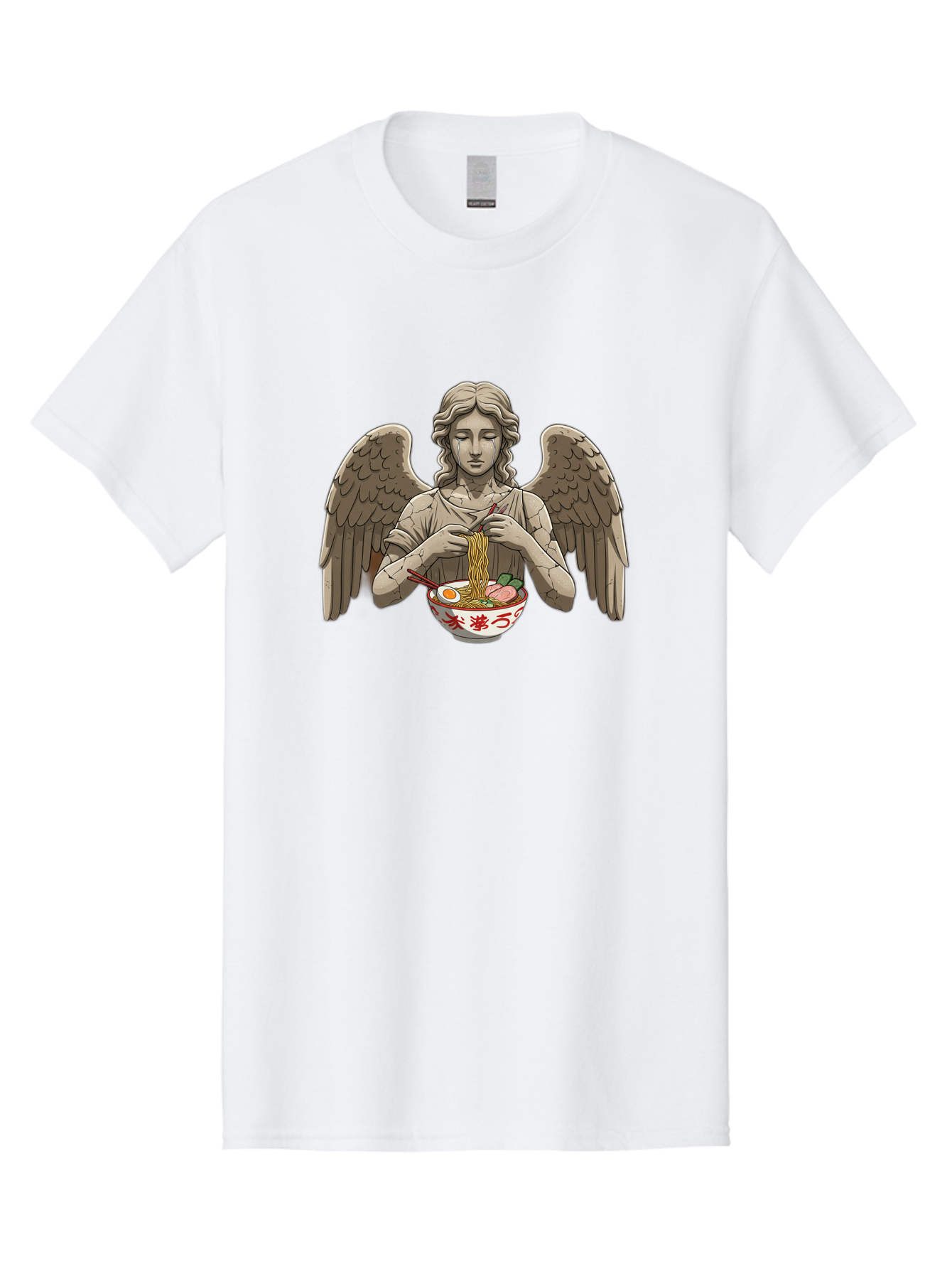 Angel-Eating-Ramen-3 Men'S Graphic Tee, 100% Cotton, Comfortable Casual Summer Wear, Machine Washable, Vintage Camera, Old Camera, Antique Camera, Black Camera, Classic Photography, Photography Equipment, Nostalgic Device, Film Camera, Bao054