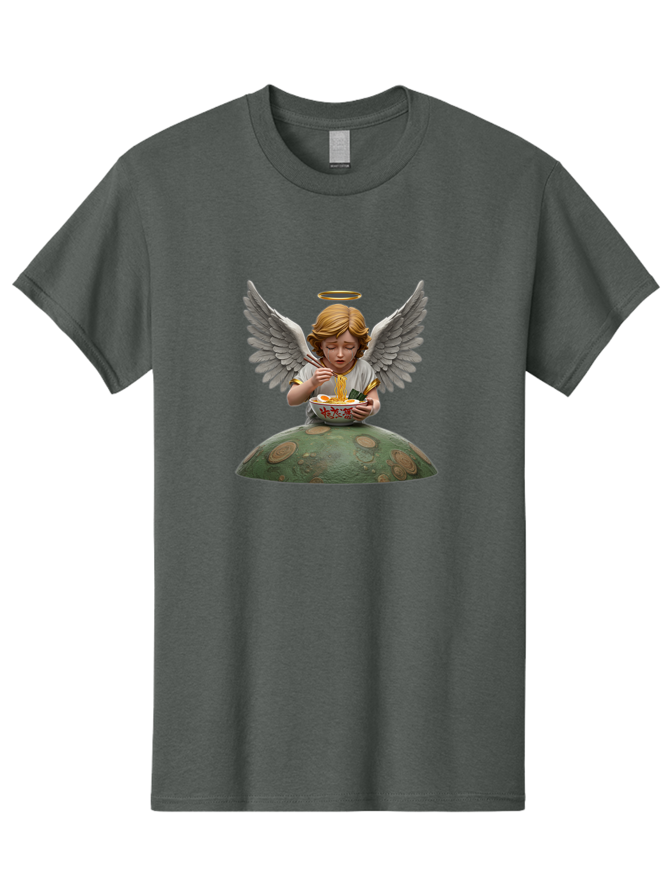 Angel-Eating-Ramen-4 Men'S Graphic Tee, 100% Cotton, Comfortable Casual Summer Wear, Machine Washable, Vintage Camera, Old Camera, Antique Camera, Black Camera, Classic Photography, Photography Equipment, Nostalgic Device, Film Camera, Bao055