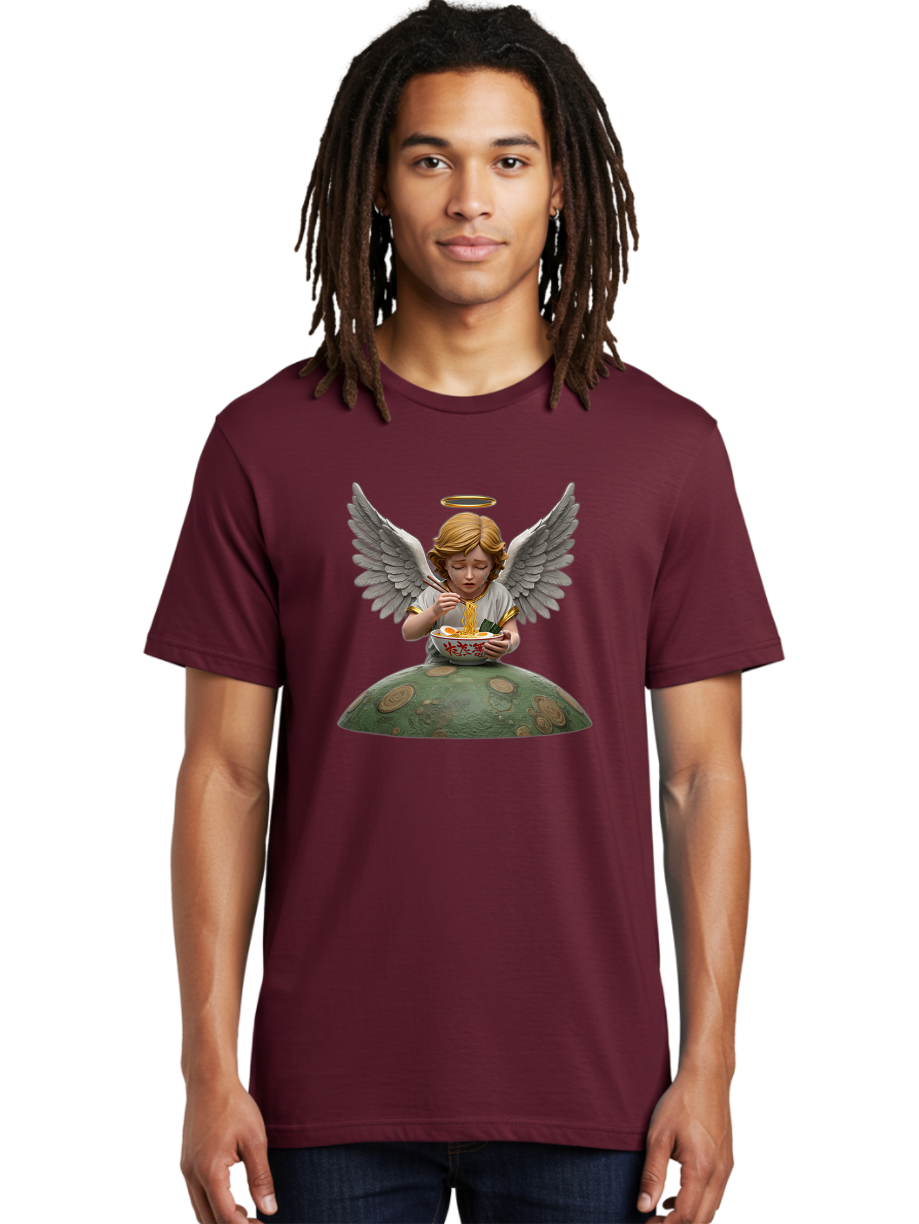 Angel-Eating-Ramen-4 Men'S Graphic Tee, 100% Cotton, Comfortable Casual Summer Wear, Machine Washable, Vintage Camera, Old Camera, Antique Camera, Black Camera, Classic Photography, Photography Equipment, Nostalgic Device, Film Camera, Bao055