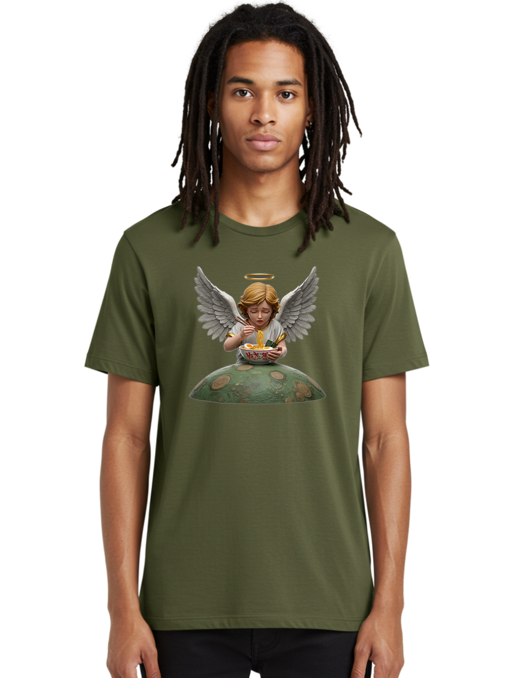 Angel-Eating-Ramen-4 Men'S Graphic Tee, 100% Cotton, Comfortable Casual Summer Wear, Machine Washable, Vintage Camera, Old Camera, Antique Camera, Black Camera, Classic Photography, Photography Equipment, Nostalgic Device, Film Camera, Bao055