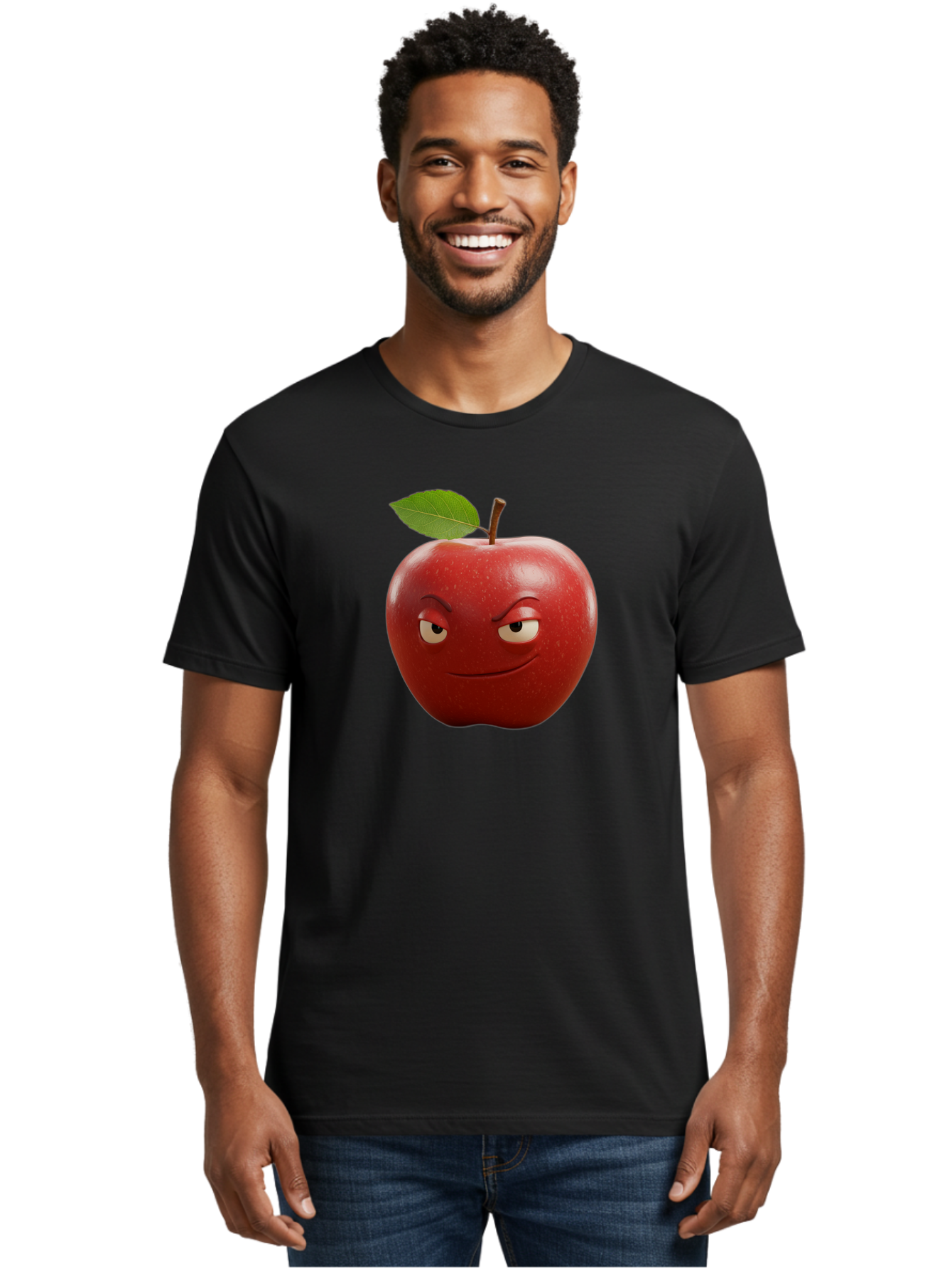 Angry-Apple-1 Men'S Graphic Tee, 100% Cotton, Comfortable Casual Summer Wear, Machine Washable, Vintage Camera, Old Camera, Antique Camera, Black Camera, Classic Photography, Photography Equipment, Nostalgic Device, Film Camera, Camera Art Bao059