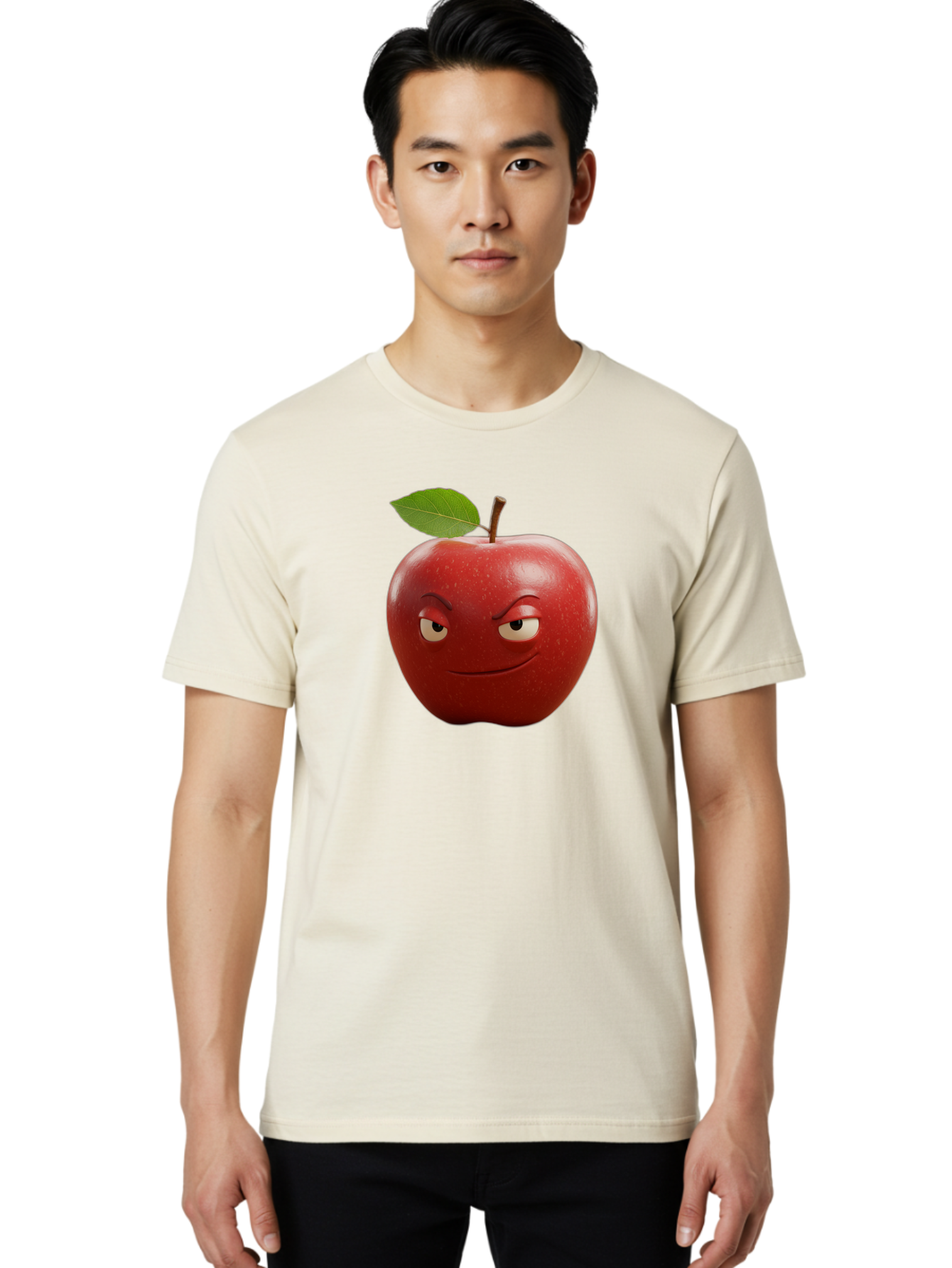 Angry-Apple-1 Men'S Graphic Tee, 100% Cotton, Comfortable Casual Summer Wear, Machine Washable, Vintage Camera, Old Camera, Antique Camera, Black Camera, Classic Photography, Photography Equipment, Nostalgic Device, Film Camera, Camera Art Bao059