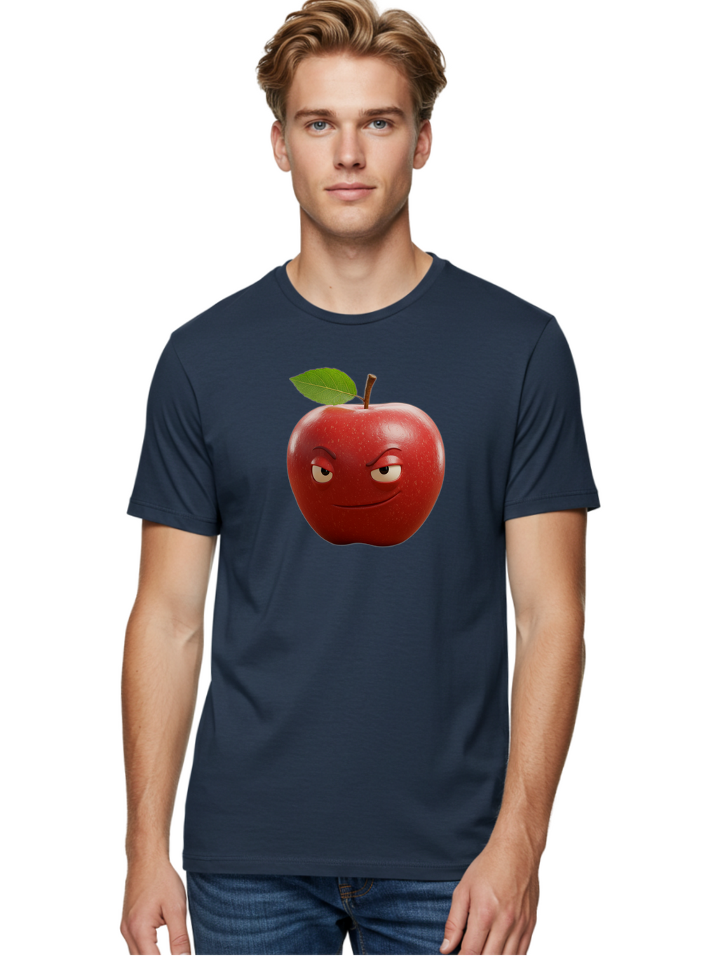 Angry-Apple-1 Men'S Graphic Tee, 100% Cotton, Comfortable Casual Summer Wear, Machine Washable, Vintage Camera, Old Camera, Antique Camera, Black Camera, Classic Photography, Photography Equipment, Nostalgic Device, Film Camera, Camera Art Bao059