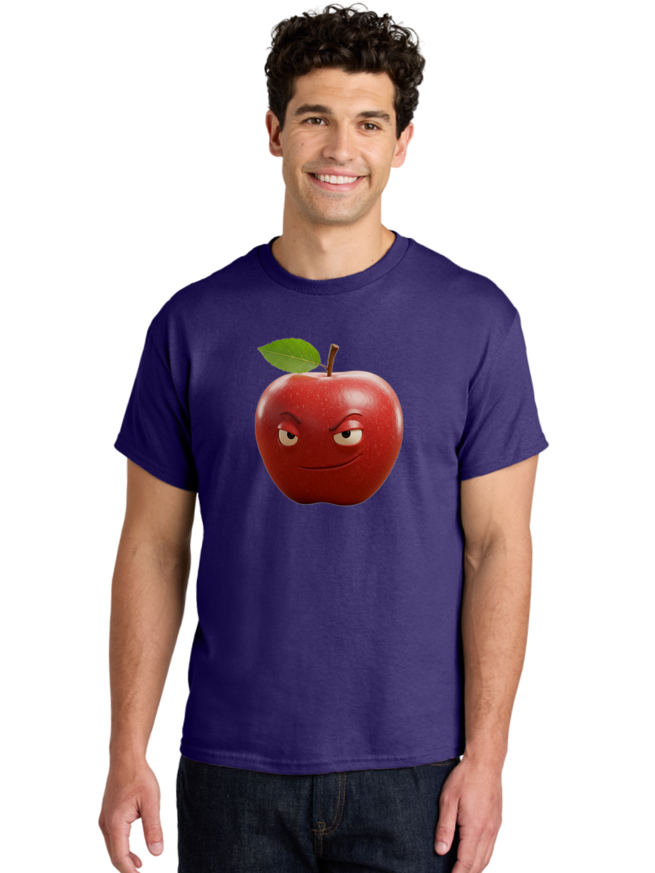 Angry-Apple-1 Men'S Graphic Tee, 100% Cotton, Comfortable Casual Summer Wear, Machine Washable, Vintage Camera, Old Camera, Antique Camera, Black Camera, Classic Photography, Photography Equipment, Nostalgic Device, Film Camera, Camera Art Bao059