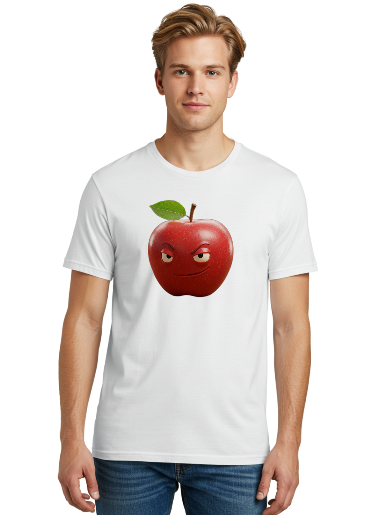 Angry-Apple-1 Men'S Graphic Tee, 100% Cotton, Comfortable Casual Summer Wear, Machine Washable, Vintage Camera, Old Camera, Antique Camera, Black Camera, Classic Photography, Photography Equipment, Nostalgic Device, Film Camera, Camera Art Bao059