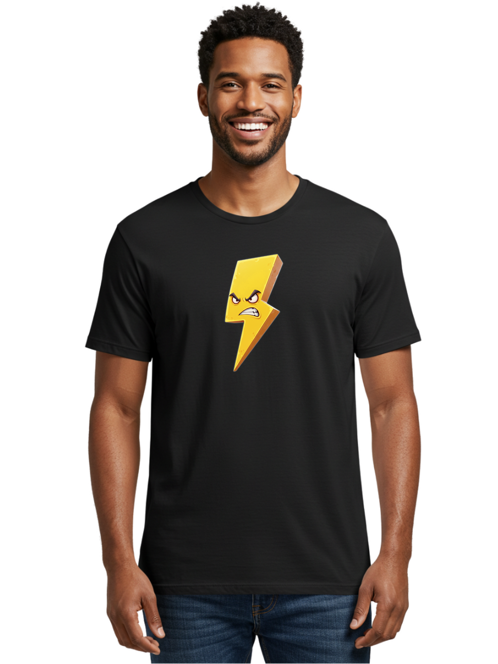 Angry-Lightning-Bolt-1 Men'S Graphic Tee, 100% Cotton, Comfortable Casual Summer Wear, Machine Washable, Vintage Camera, Old Camera, Antique Camera, Black Camera, Classic Photography, Photography Equipment, Nostalgic Device, Film Camera, Bao065