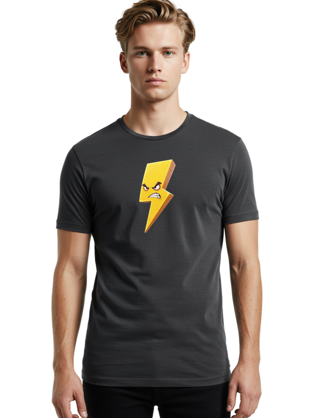 Angry-Lightning-Bolt-1 Men'S Graphic Tee, 100% Cotton, Comfortable Casual Summer Wear, Machine Washable, Vintage Camera, Old Camera, Antique Camera, Black Camera, Classic Photography, Photography Equipment, Nostalgic Device, Film Camera, Bao065