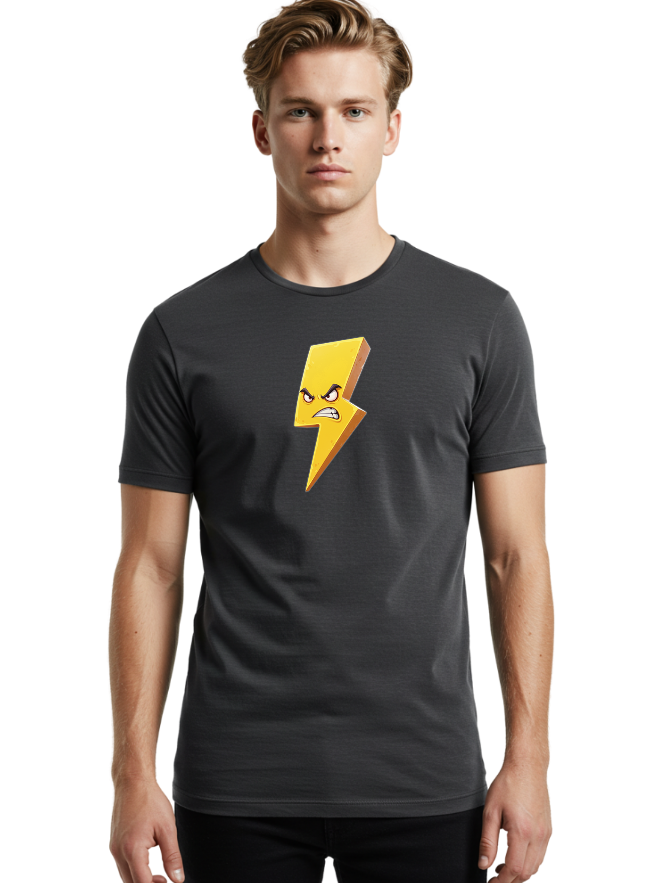 Angry-Lightning-Bolt-1 Men'S Graphic Tee, 100% Cotton, Comfortable Casual Summer Wear, Machine Washable, Vintage Camera, Old Camera, Antique Camera, Black Camera, Classic Photography, Photography Equipment, Nostalgic Device, Film Camera, Bao065