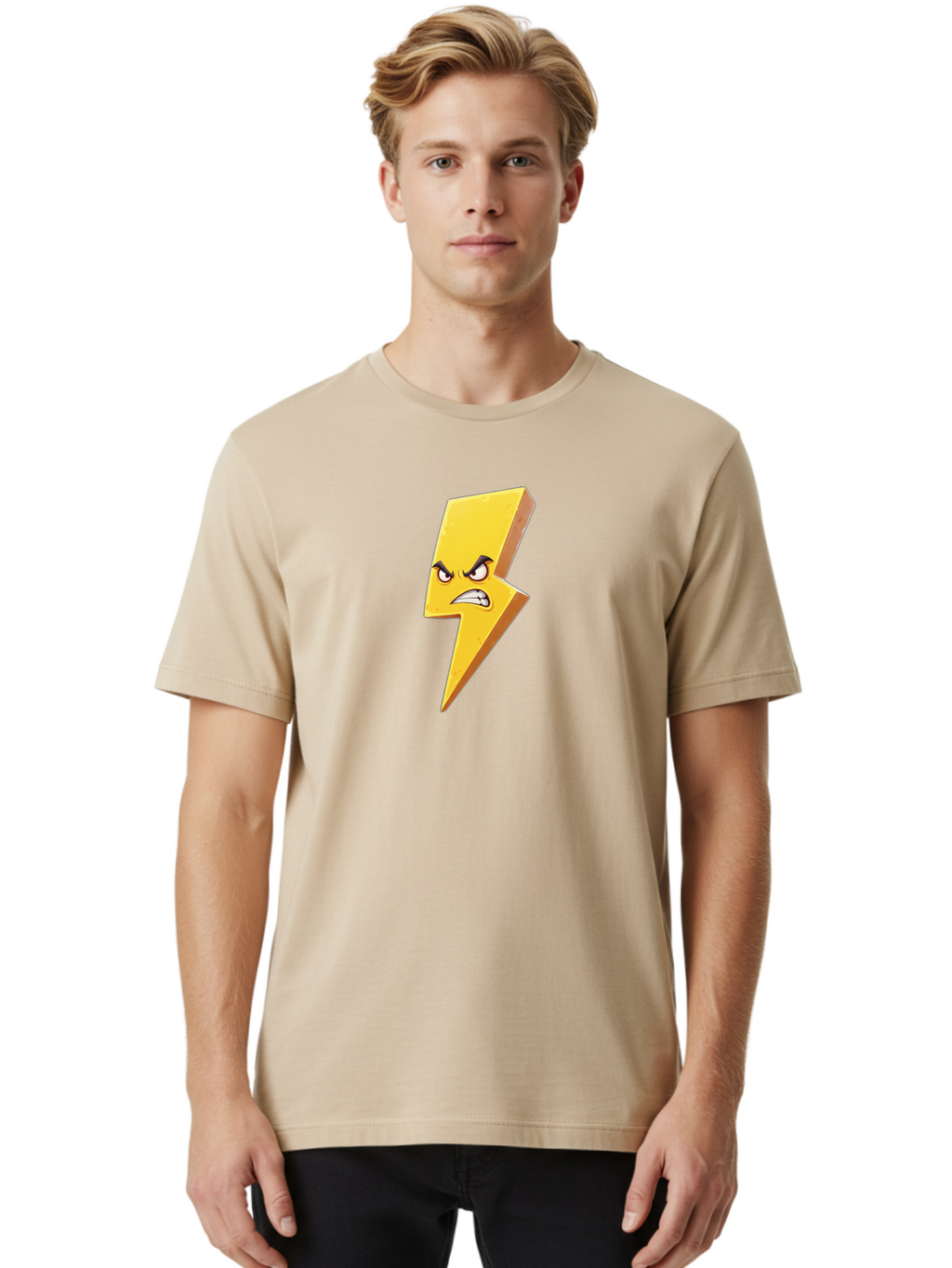 Angry-Lightning-Bolt-1 Men'S Graphic Tee, 100% Cotton, Comfortable Casual Summer Wear, Machine Washable, Vintage Camera, Old Camera, Antique Camera, Black Camera, Classic Photography, Photography Equipment, Nostalgic Device, Film Camera, Bao065