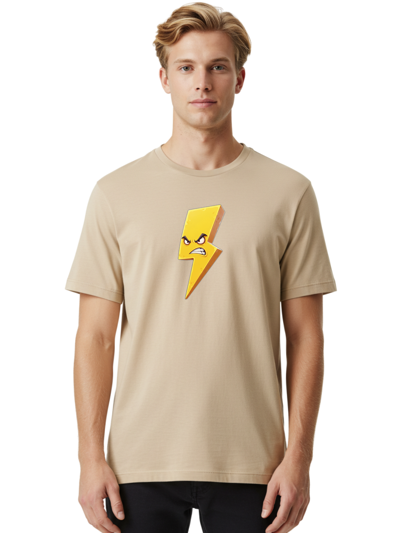 Angry-Lightning-Bolt-1 Men'S Graphic Tee, 100% Cotton, Comfortable Casual Summer Wear, Machine Washable, Vintage Camera, Old Camera, Antique Camera, Black Camera, Classic Photography, Photography Equipment, Nostalgic Device, Film Camera, Bao065