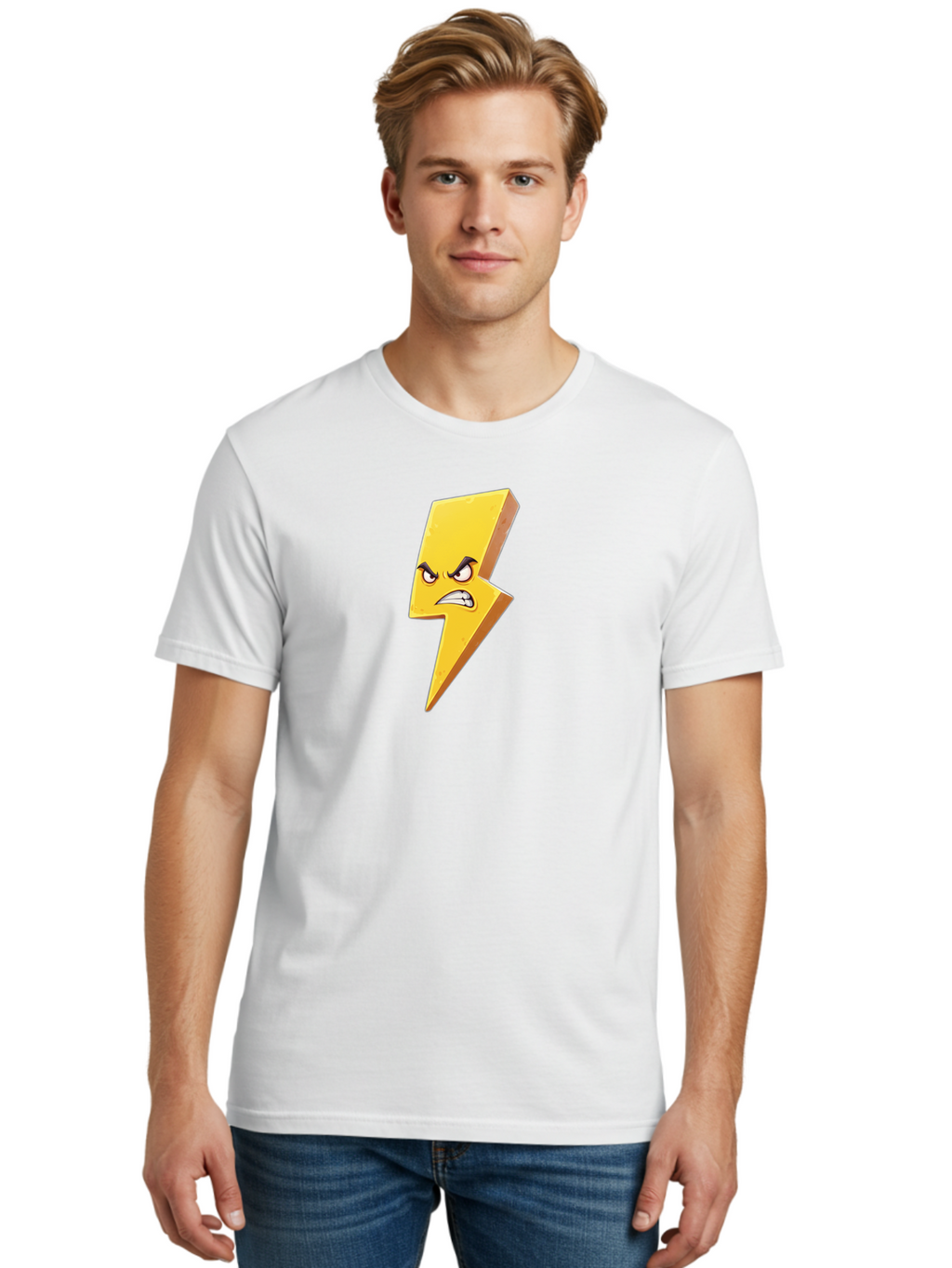 Angry-Lightning-Bolt-1 Men'S Graphic Tee, 100% Cotton, Comfortable Casual Summer Wear, Machine Washable, Vintage Camera, Old Camera, Antique Camera, Black Camera, Classic Photography, Photography Equipment, Nostalgic Device, Film Camera, Bao065