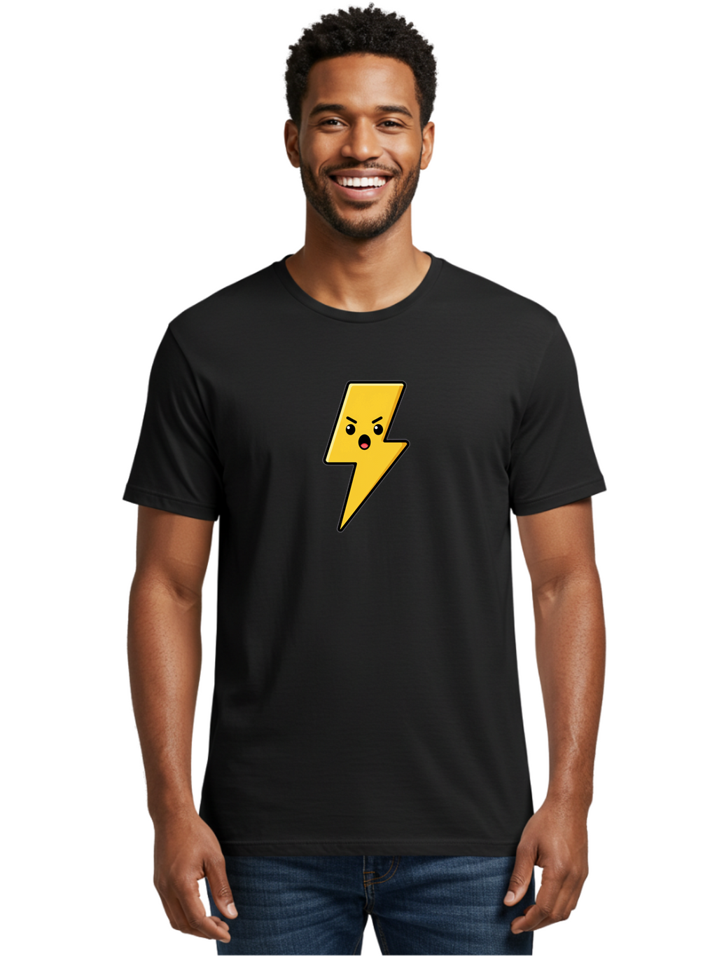 Angry-Lightning-Bolt Men'S Graphic Tee, 100% Cotton, Comfortable Casual Summer Wear, Machine Washable, Vintage Camera, Old Camera, Antique Camera, Black Camera, Classic Photography, Photography Equipment, Nostalgic Device, Film Camera, Bao066