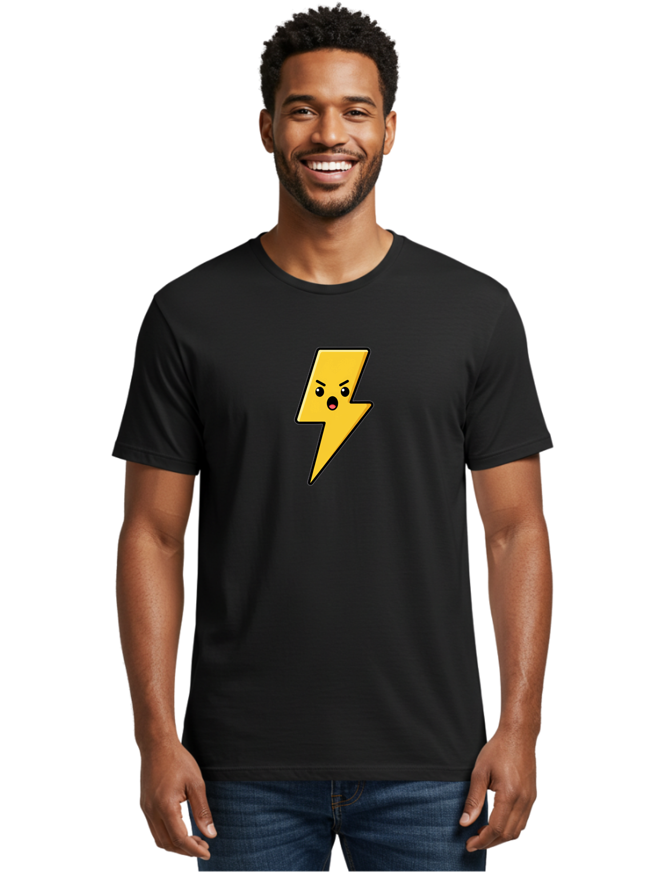 Angry-Lightning-Bolt Men'S Graphic Tee, 100% Cotton, Comfortable Casual Summer Wear, Machine Washable, Vintage Camera, Old Camera, Antique Camera, Black Camera, Classic Photography, Photography Equipment, Nostalgic Device, Film Camera, Bao066