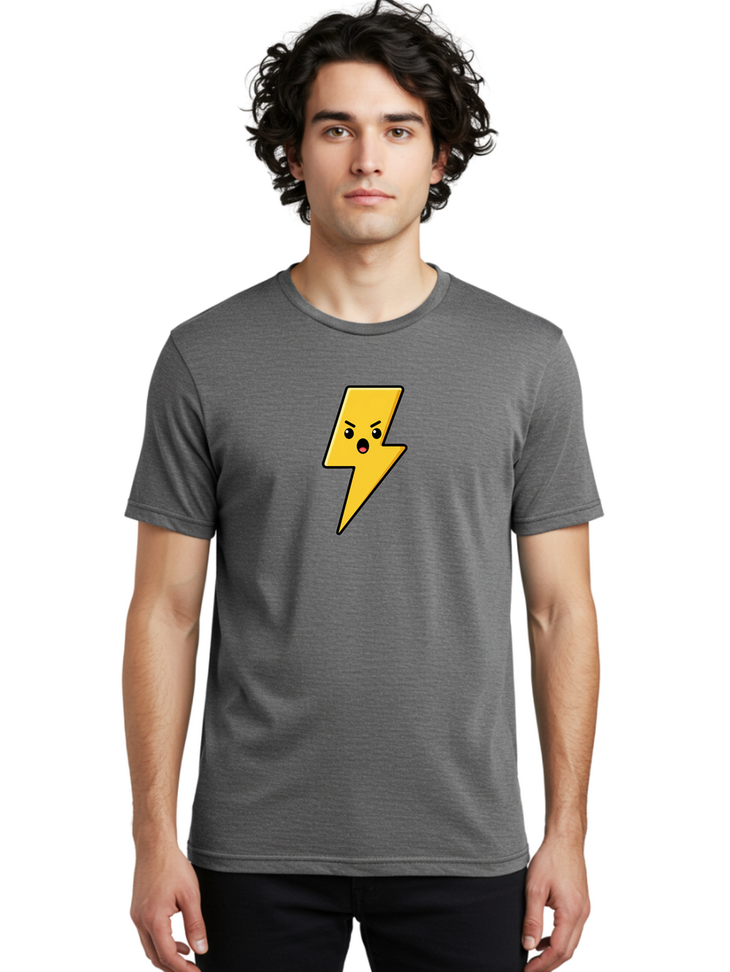 Angry-Lightning-Bolt Men'S Graphic Tee, 100% Cotton, Comfortable Casual Summer Wear, Machine Washable, Vintage Camera, Old Camera, Antique Camera, Black Camera, Classic Photography, Photography Equipment, Nostalgic Device, Film Camera, Bao066