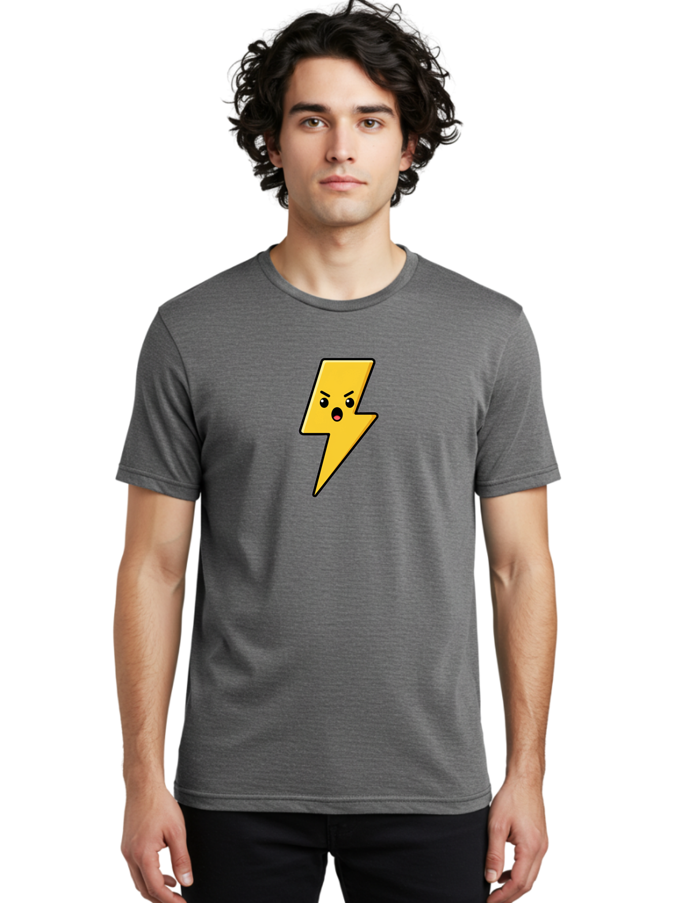 Angry-Lightning-Bolt Men'S Graphic Tee, 100% Cotton, Comfortable Casual Summer Wear, Machine Washable, Vintage Camera, Old Camera, Antique Camera, Black Camera, Classic Photography, Photography Equipment, Nostalgic Device, Film Camera, Bao066