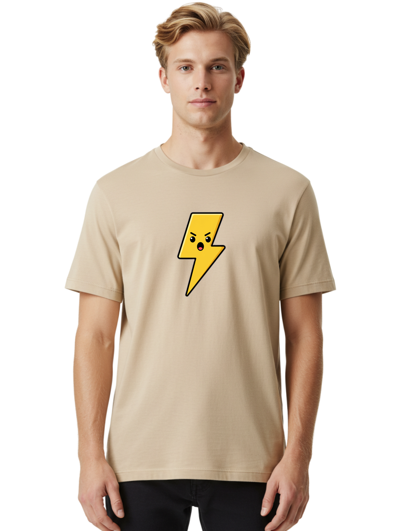 Angry-Lightning-Bolt Men'S Graphic Tee, 100% Cotton, Comfortable Casual Summer Wear, Machine Washable, Vintage Camera, Old Camera, Antique Camera, Black Camera, Classic Photography, Photography Equipment, Nostalgic Device, Film Camera, Bao066