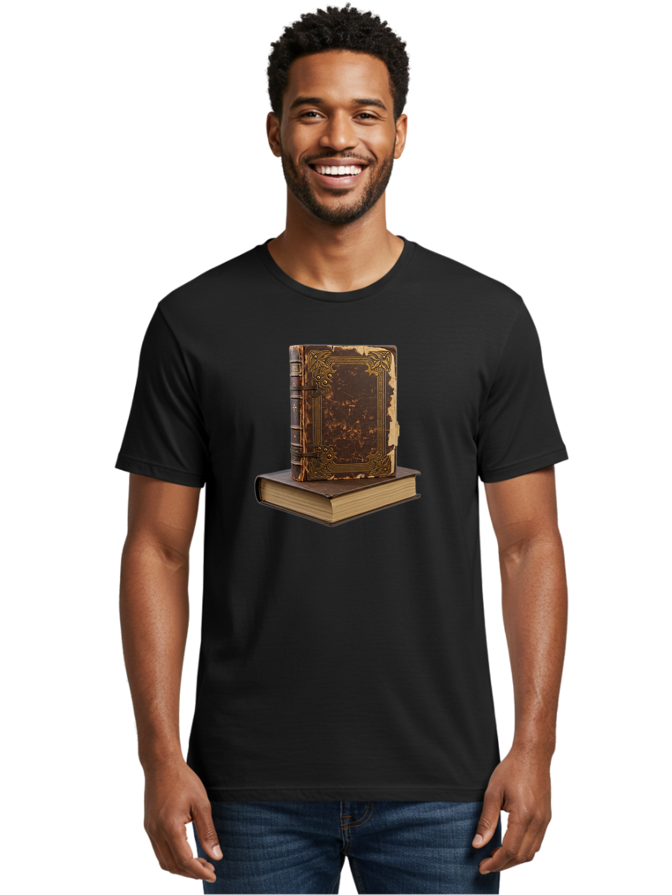 Antique-Leather-Books Men'S Graphic Tee, 100% Cotton, Comfortable Casual Summer Wear, Machine Washable, Vintage Camera, Old Camera, Antique Camera, Black Camera, Classic Photography, Photography Equipment, Nostalgic Device, Film Camera, Bao069