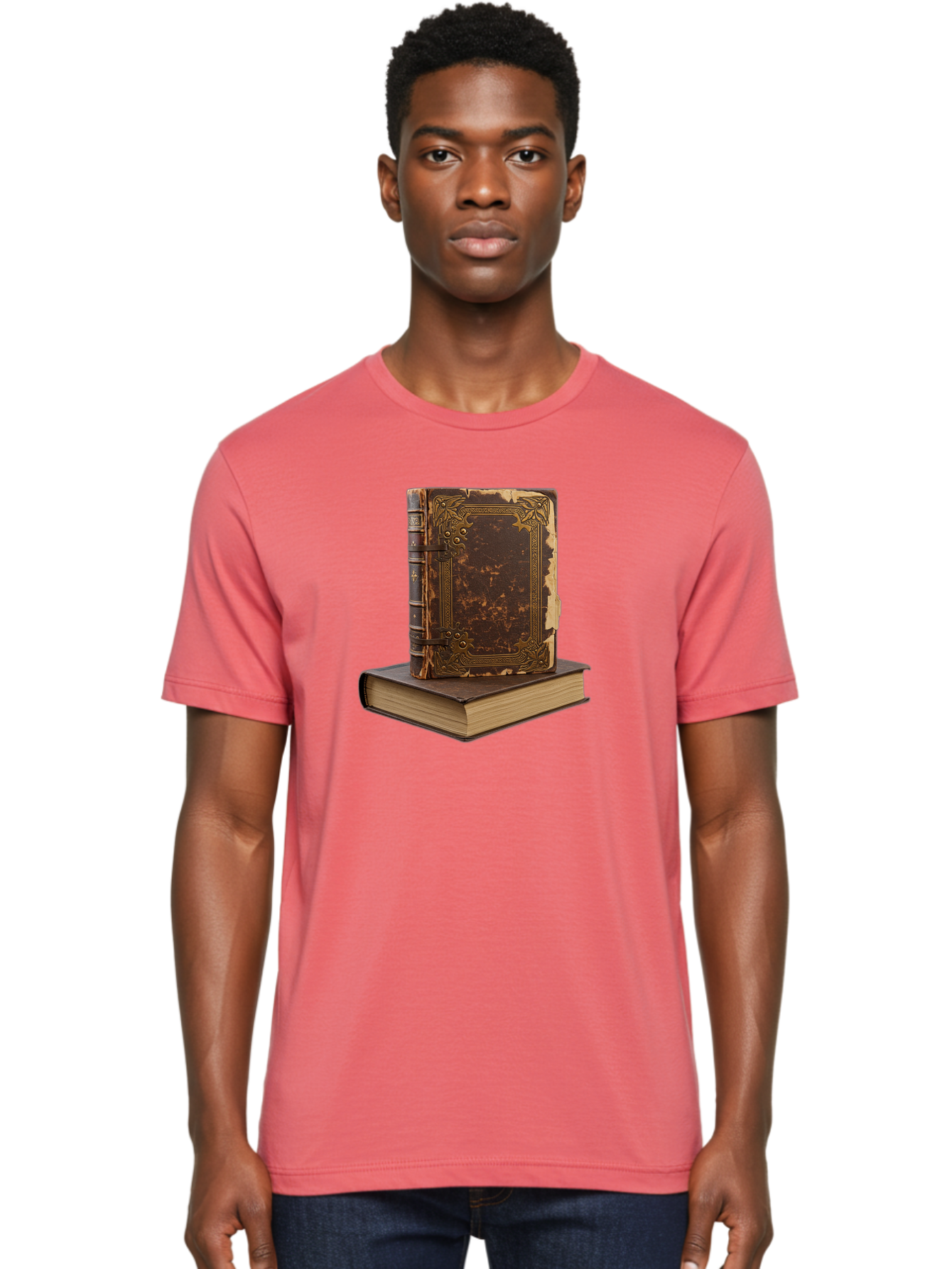 Antique-Leather-Books Men'S Graphic Tee, 100% Cotton, Comfortable Casual Summer Wear, Machine Washable, Vintage Camera, Old Camera, Antique Camera, Black Camera, Classic Photography, Photography Equipment, Nostalgic Device, Film Camera, Bao069