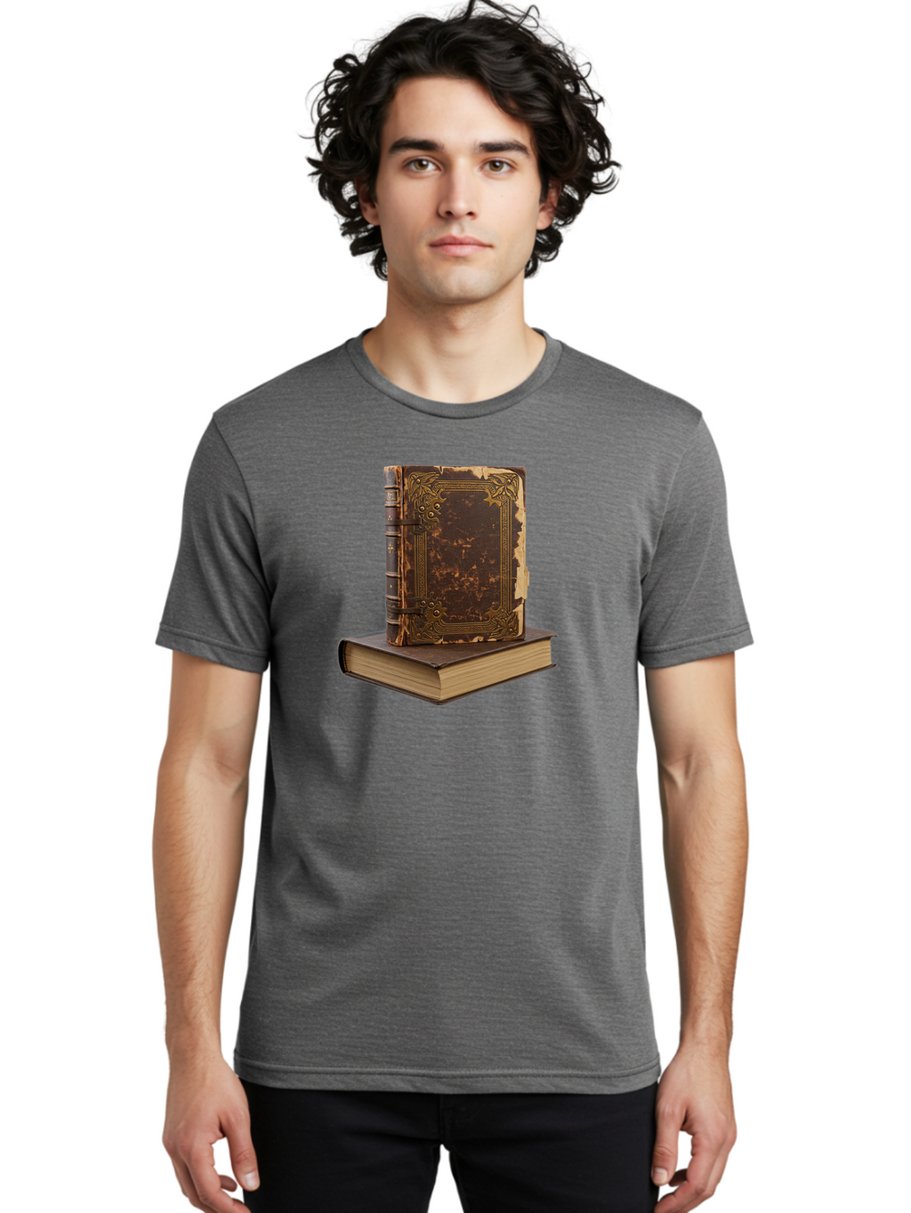 Antique-Leather-Books Men'S Graphic Tee, 100% Cotton, Comfortable Casual Summer Wear, Machine Washable, Vintage Camera, Old Camera, Antique Camera, Black Camera, Classic Photography, Photography Equipment, Nostalgic Device, Film Camera, Bao069