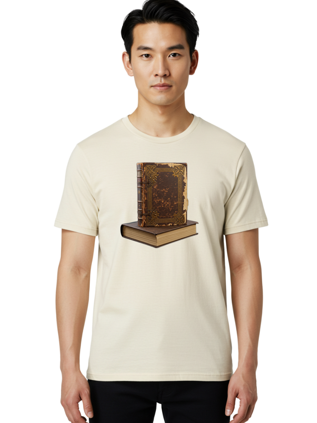 Antique-Leather-Books Men'S Graphic Tee, 100% Cotton, Comfortable Casual Summer Wear, Machine Washable, Vintage Camera, Old Camera, Antique Camera, Black Camera, Classic Photography, Photography Equipment, Nostalgic Device, Film Camera, Bao069