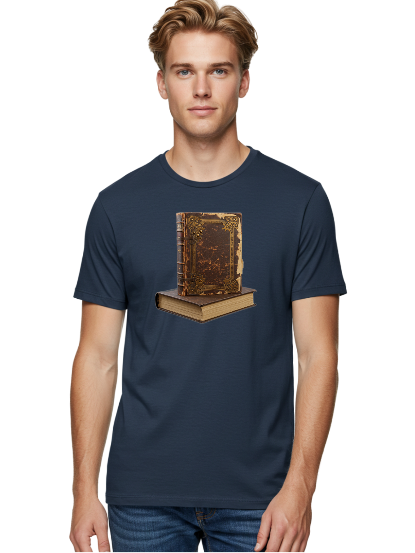 Antique-Leather-Books Men'S Graphic Tee, 100% Cotton, Comfortable Casual Summer Wear, Machine Washable, Vintage Camera, Old Camera, Antique Camera, Black Camera, Classic Photography, Photography Equipment, Nostalgic Device, Film Camera, Bao069