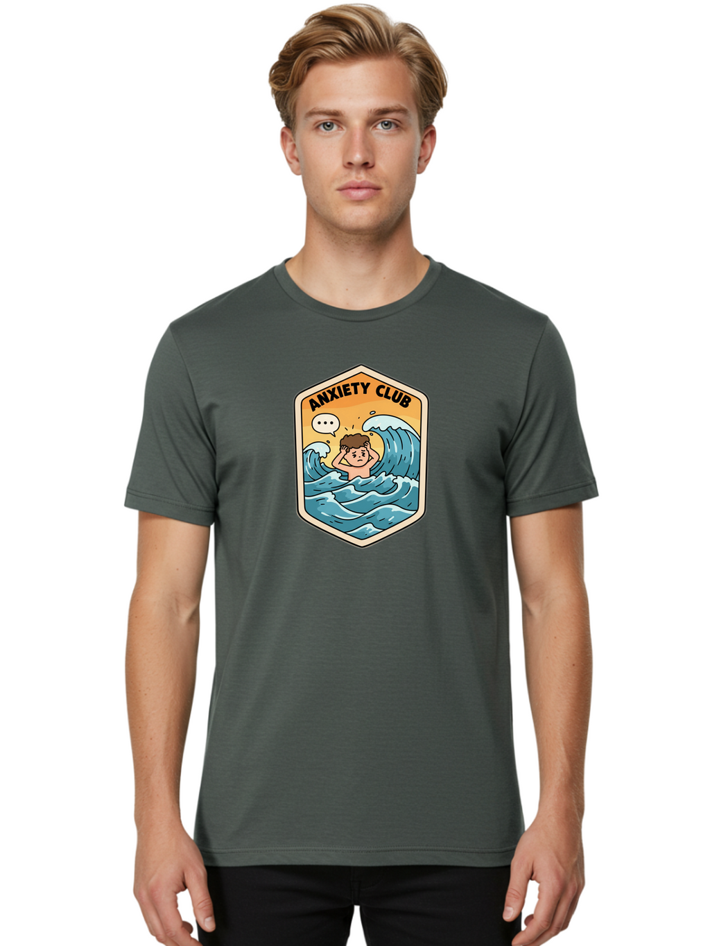 Anxiety-Club-2 Men'S Graphic Tee, 100% Cotton, Comfortable Casual Summer Wear, Machine Washable, Vintage Camera, Old Camera, Antique Camera, Black Camera, Classic Photography, Photography Equipment, Nostalgic Device, Film Camera, Camera Art Bao071