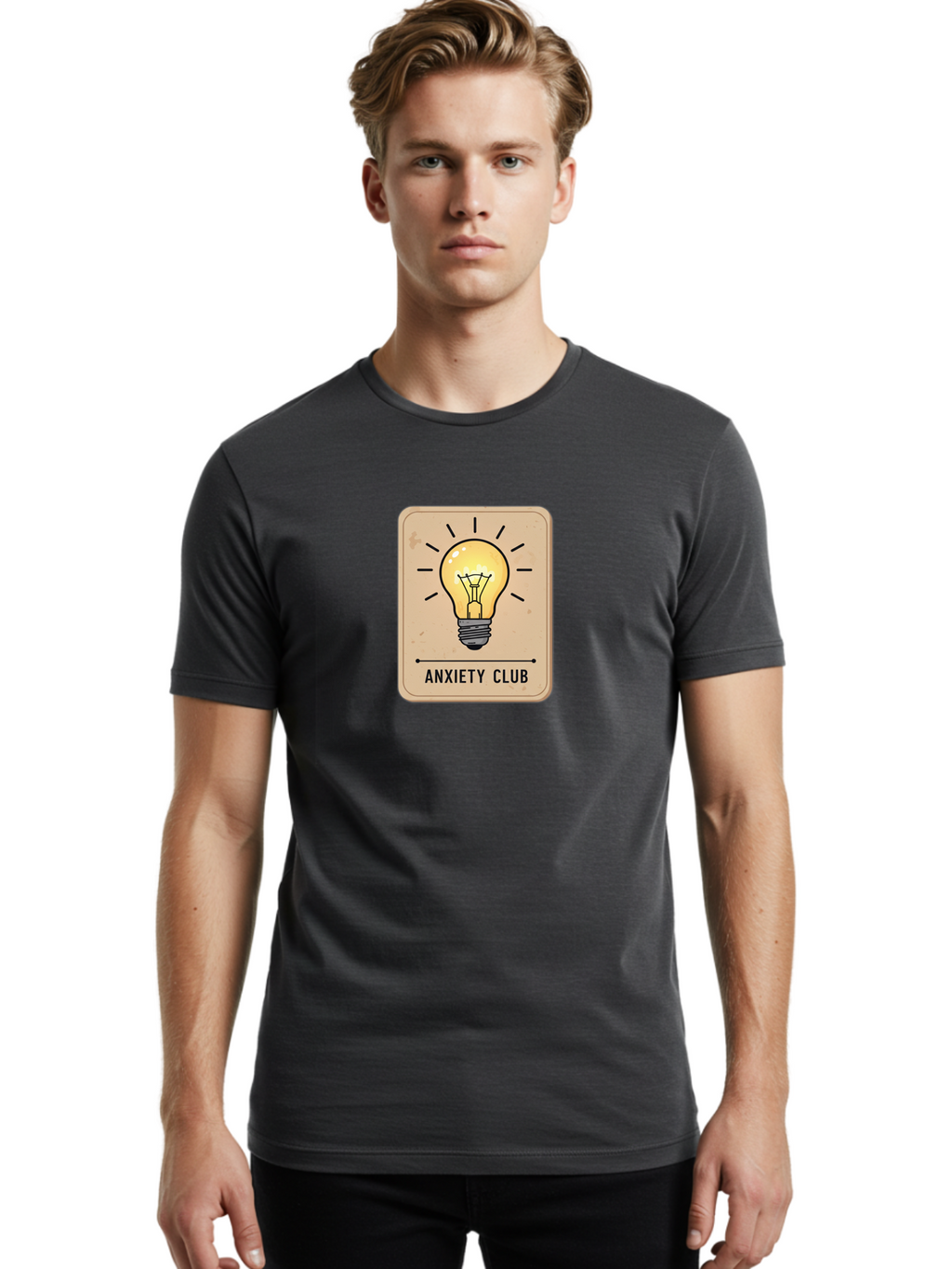 Anxiety-Club-3 Men'S Graphic Tee, 100% Cotton, Comfortable Casual Summer Wear, Machine Washable, Vintage Camera, Old Camera, Antique Camera, Black Camera, Classic Photography, Photography Equipment, Nostalgic Device, Film Camera, Camera Art Bao072