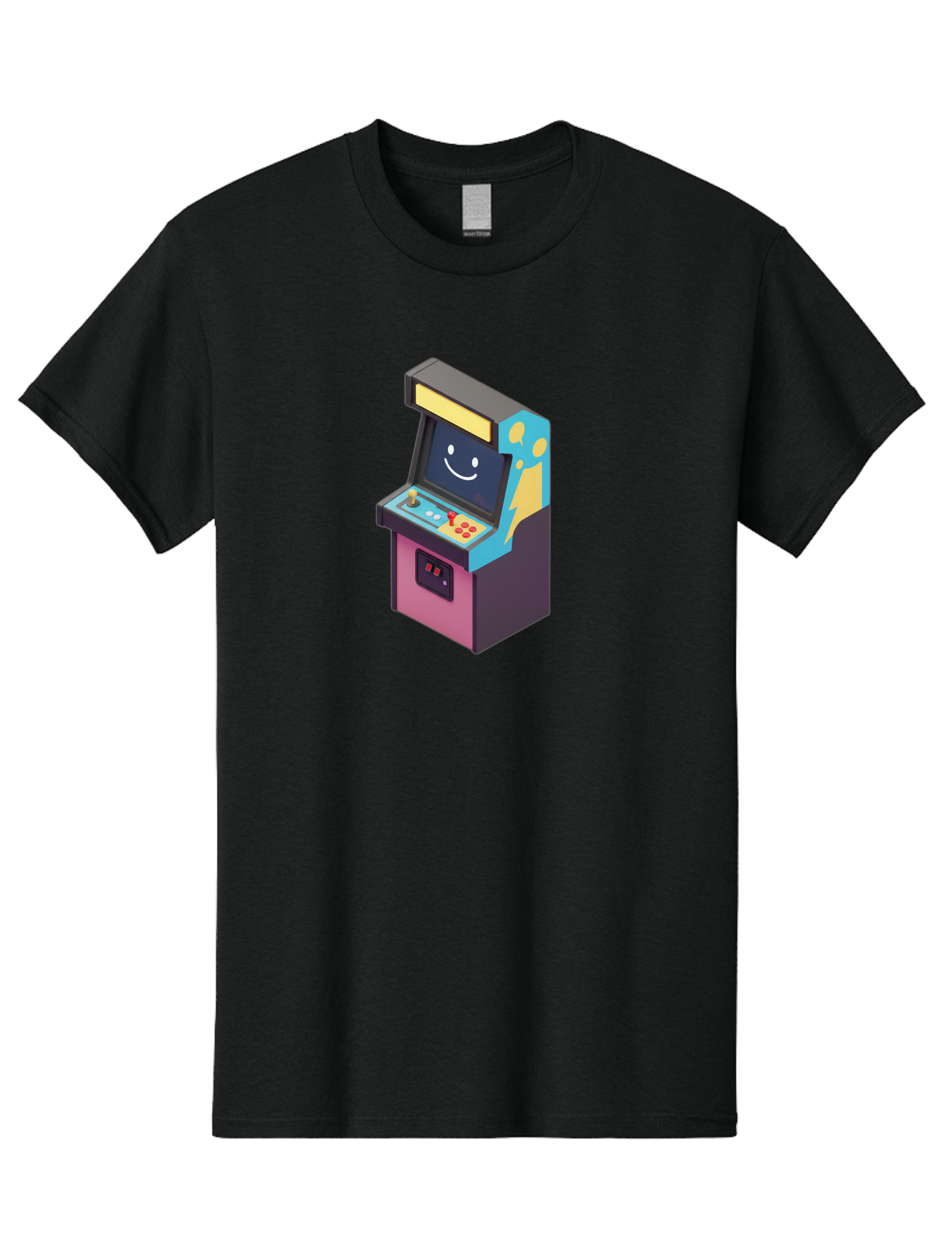 Arcade-Machine-1 Men'S Graphic Tee, 100% Cotton, Comfortable Casual Summer Wear, Machine Washable, Vintage Camera, Old Camera, Antique Camera, Black Camera, Classic Photography, Photography Equipment, Nostalgic Device, Film Camera, Camera Art Bao076